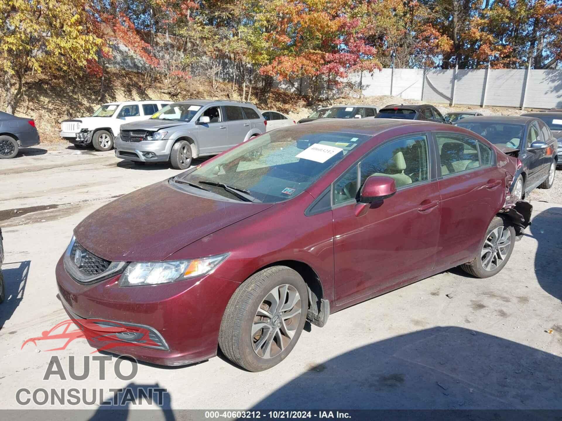 HONDA CIVIC 2013 - 19XFB2F84DE207162