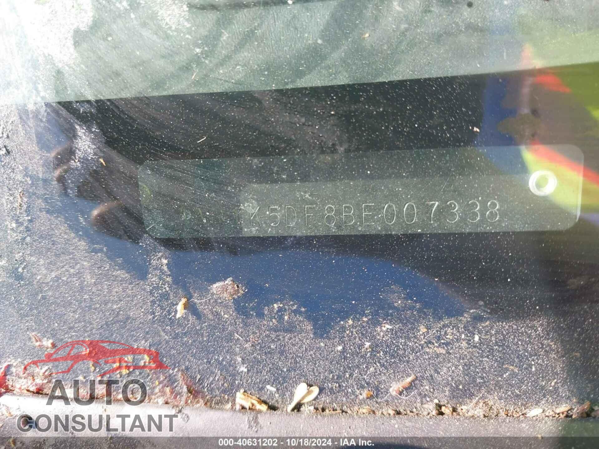 MITSUBISHI ECLIPSE 2011 - 4A31K5DF8BE007338