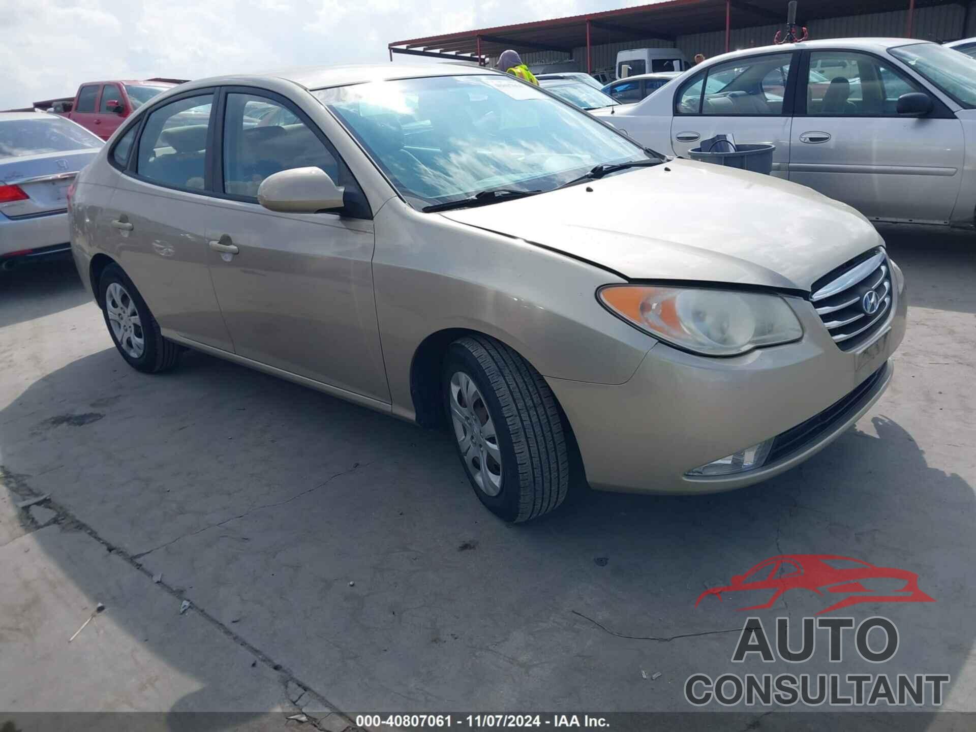 HYUNDAI ELANTRA 2010 - KMHDU4AD6AU123337