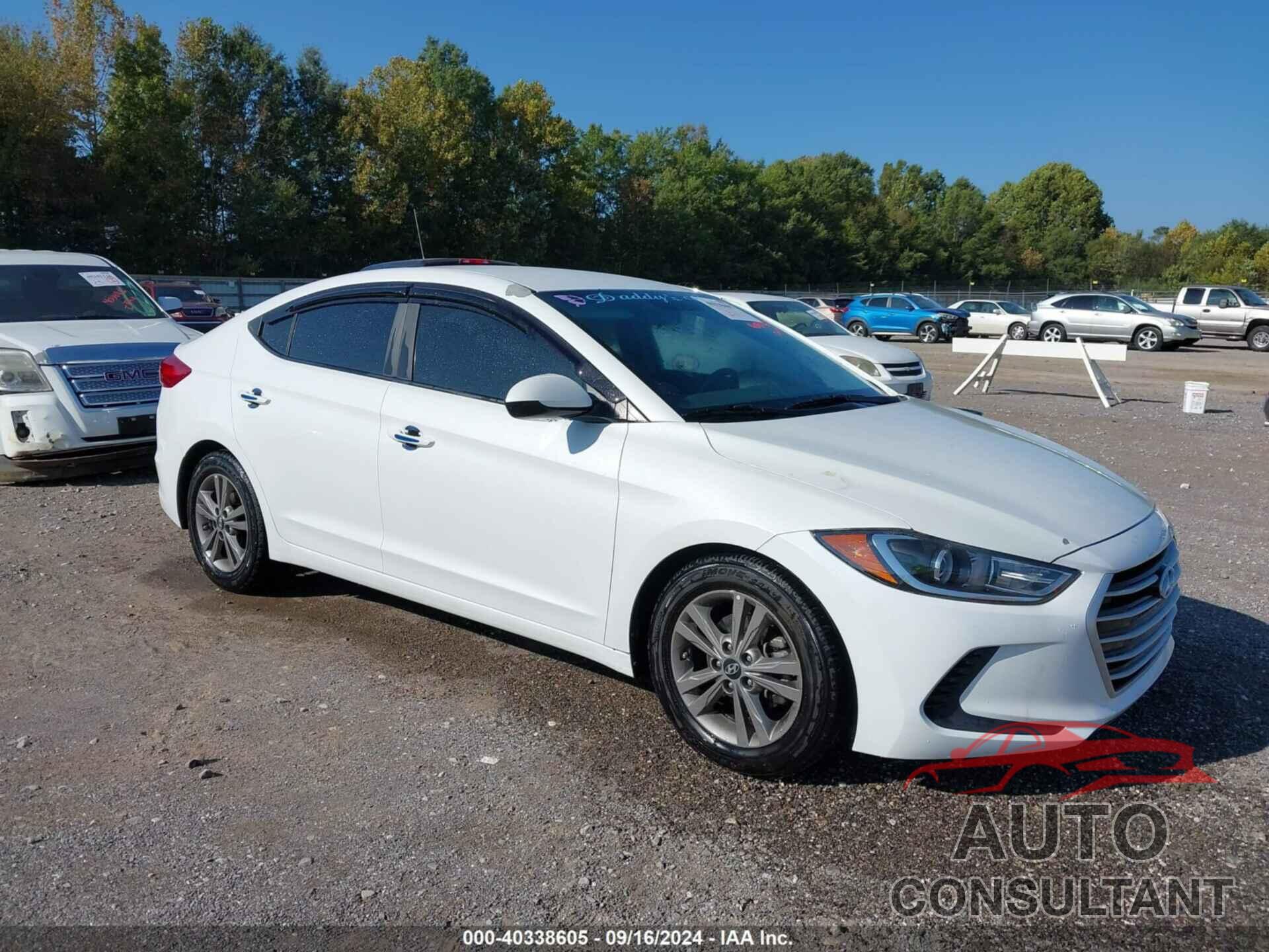 HYUNDAI ELANTRA 2018 - 5NPD84LF3JH300721