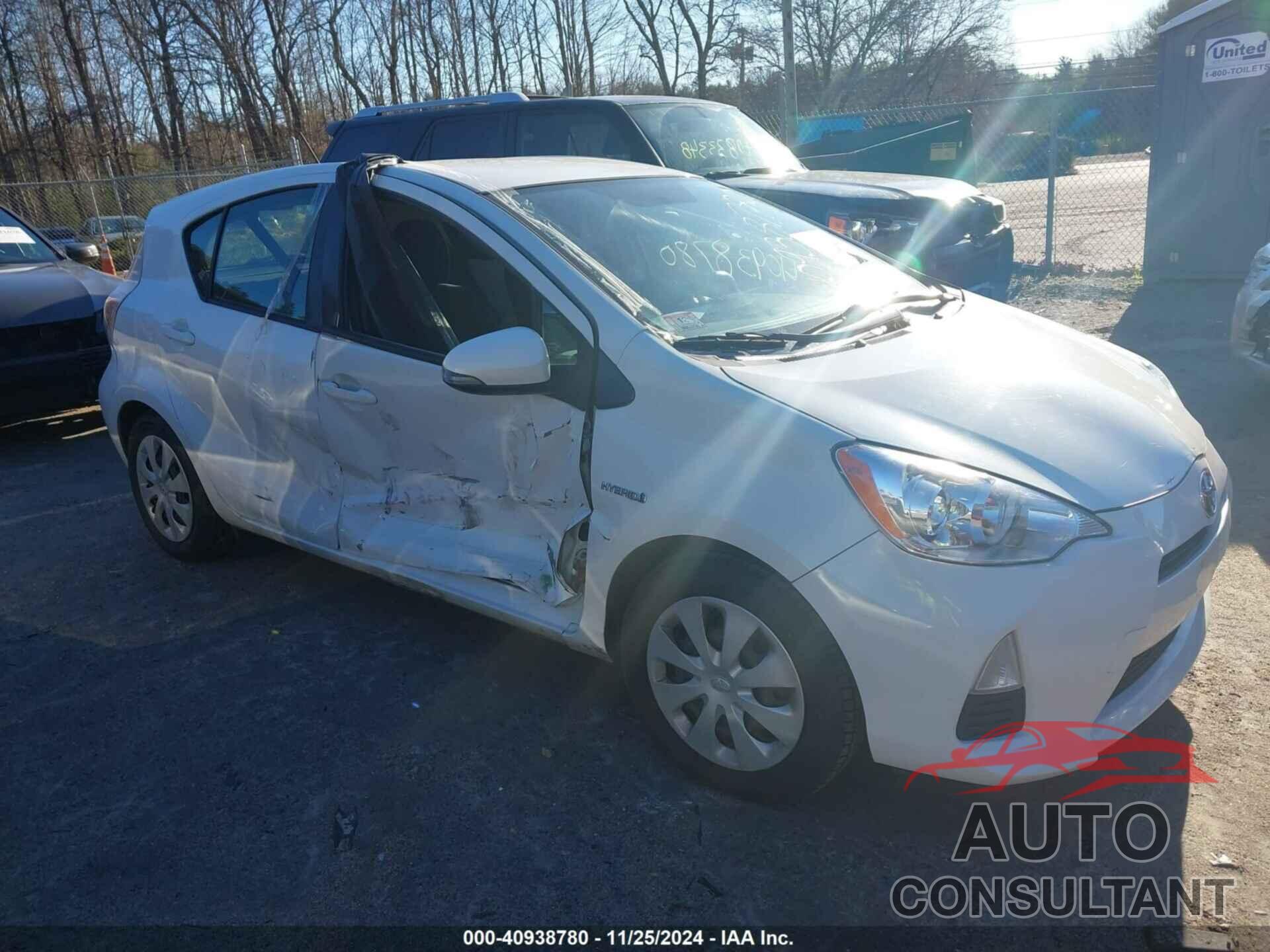 TOYOTA PRIUS C 2012 - JTDKDTB34C1505284