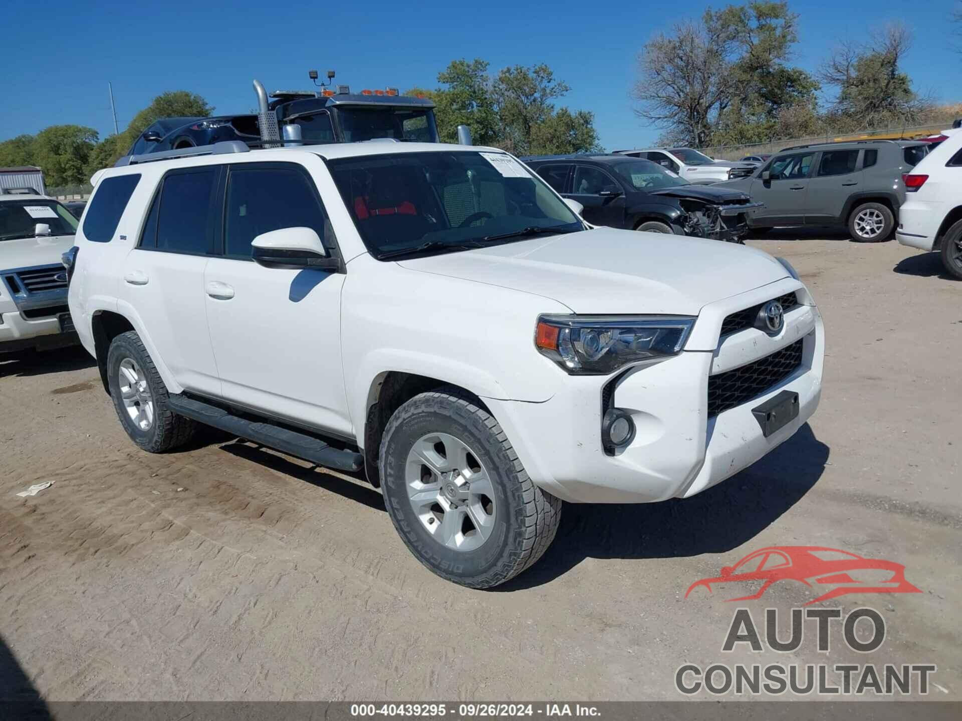 TOYOTA 4RUNNER 2016 - JTEZU5JR8G5123690