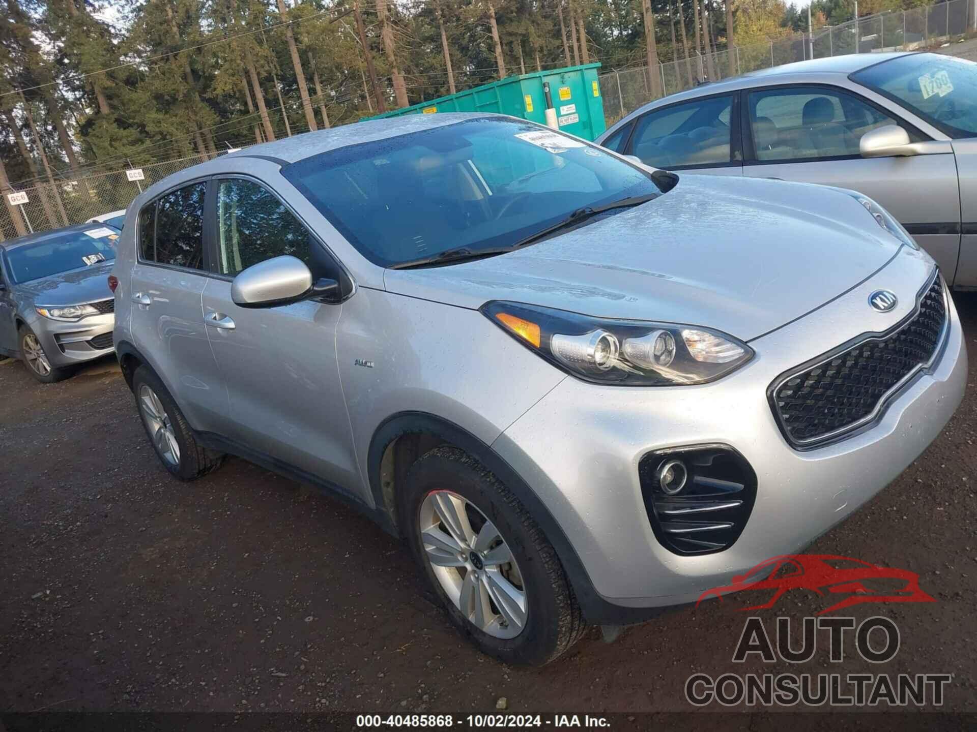 KIA SPORTAGE 2018 - KNDPMCAC5J7396495