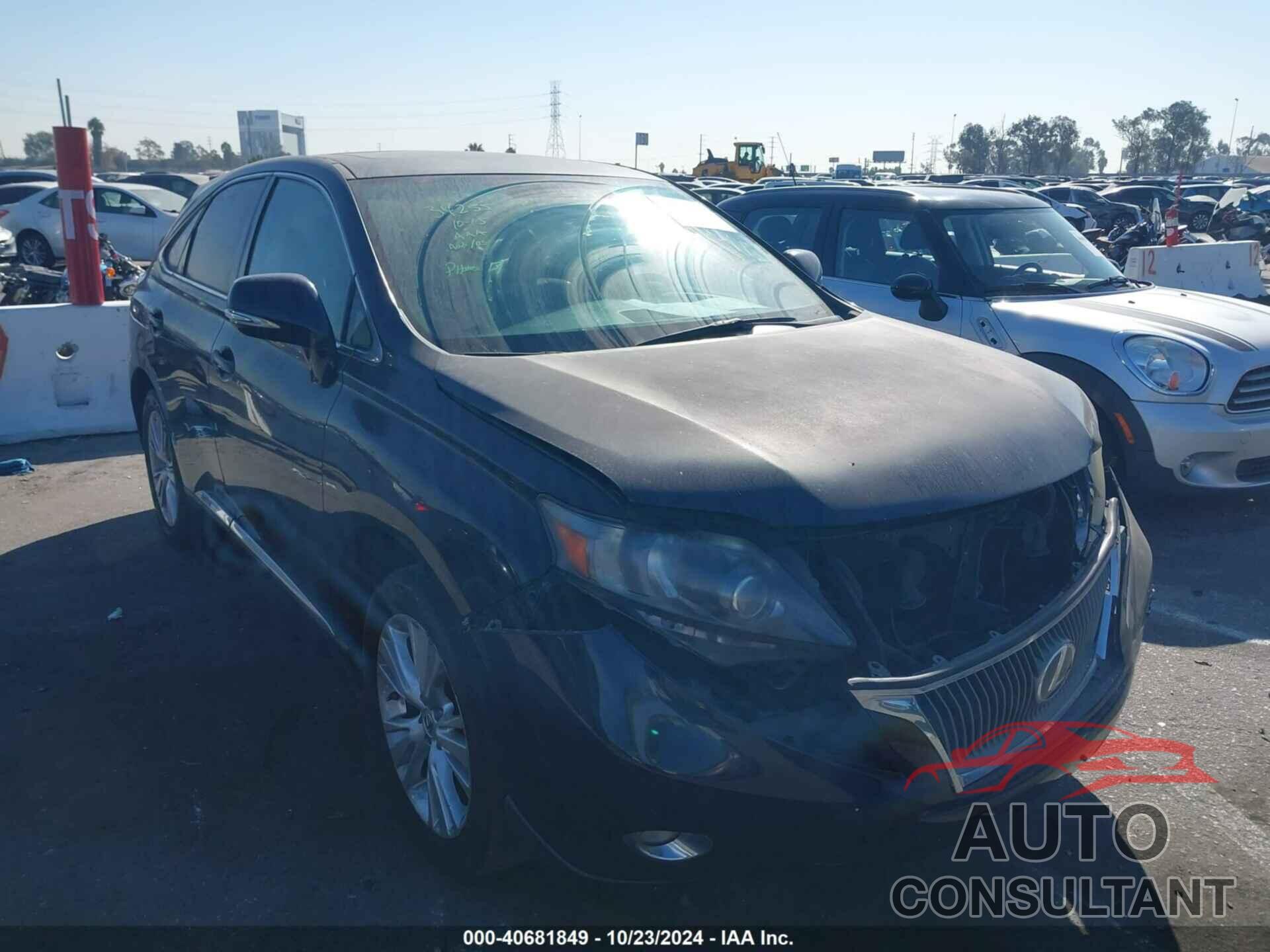 LEXUS RX 450H 2010 - JTJZB1BA5A2400765