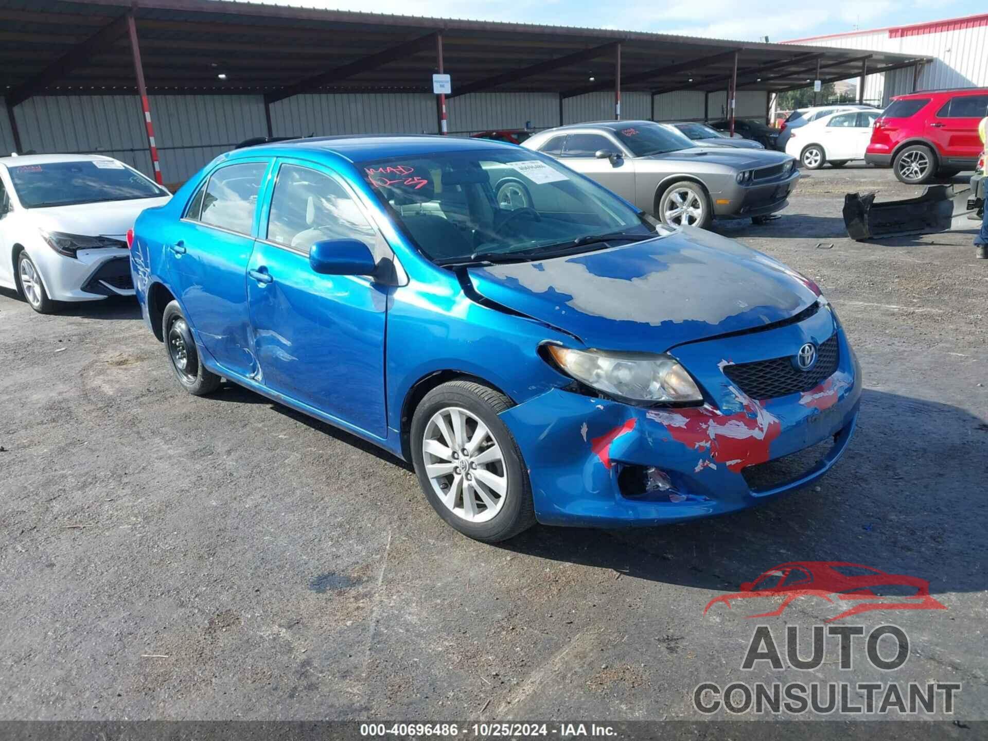 TOYOTA COROLLA 2009 - 2T1BU40E69C184766