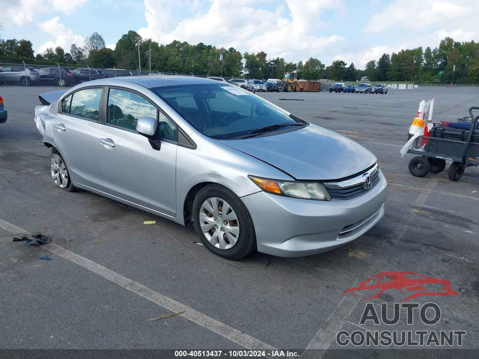 HONDA CIVIC 2012 - 19XFB2F58CE084406