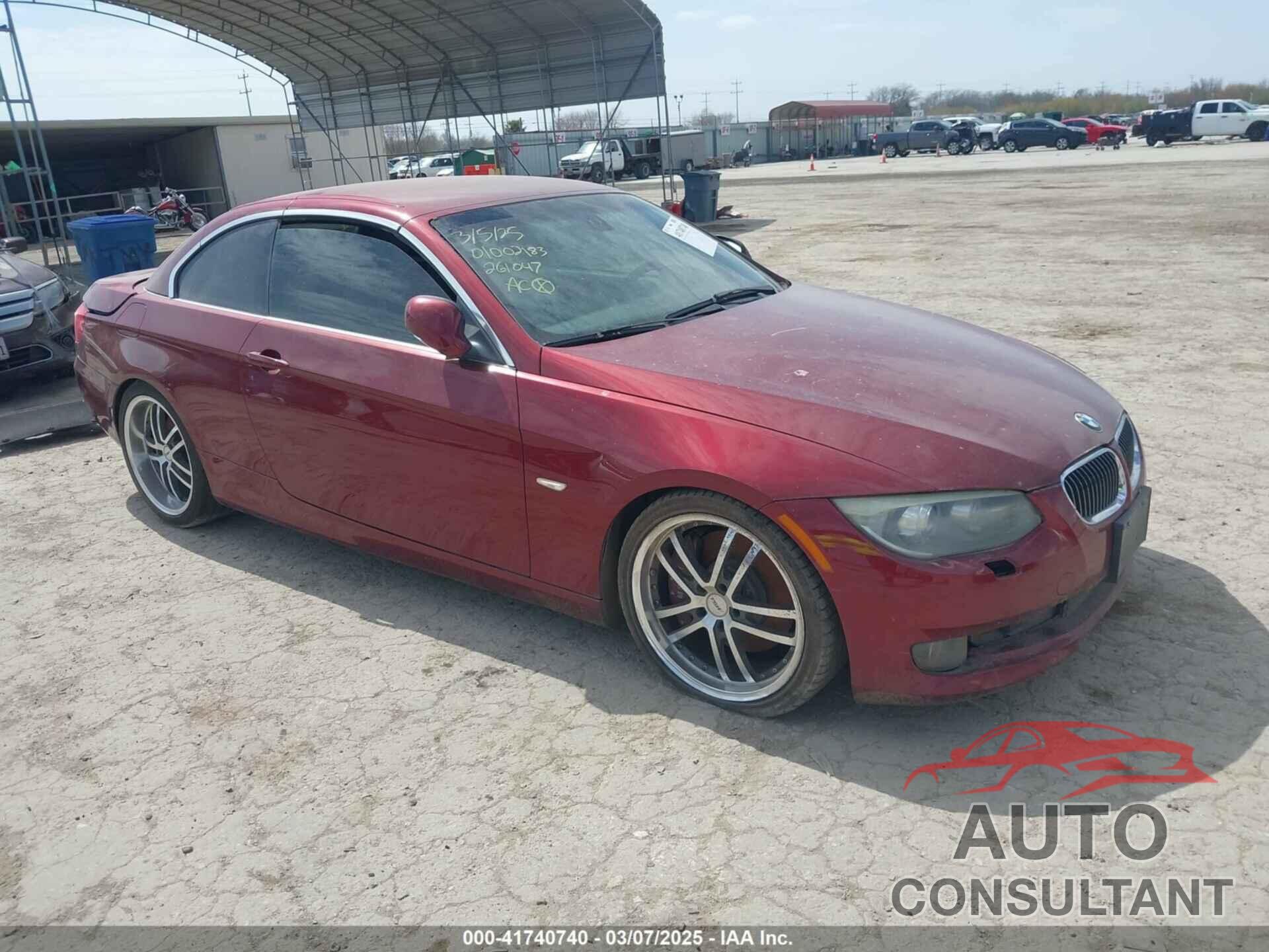 BMW 335I 2011 - WBADX7C52BE261047