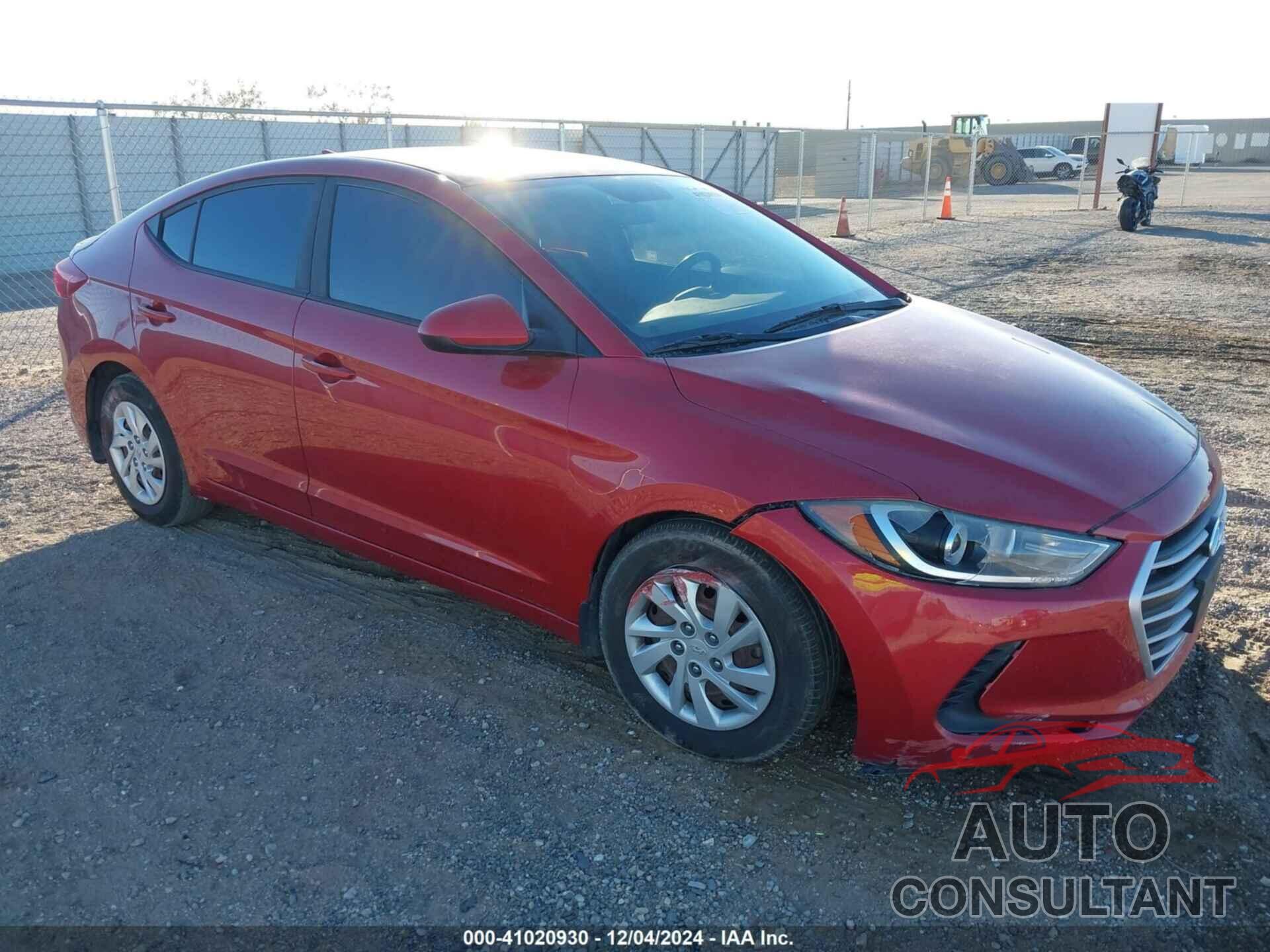 HYUNDAI ELANTRA 2017 - 5NPD74LFXHH190716