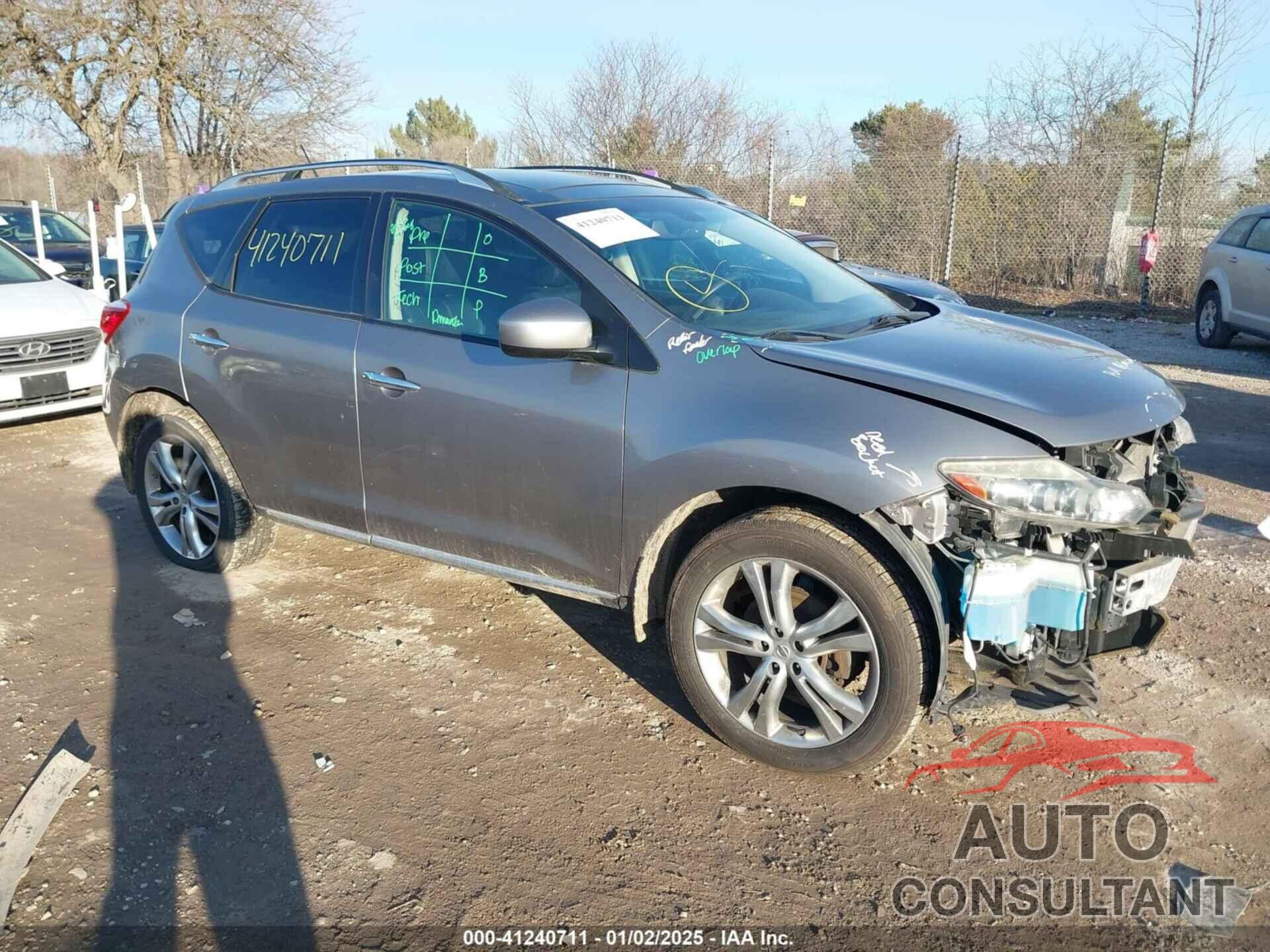 NISSAN MURANO 2011 - JN8AZ1MW9BW184907