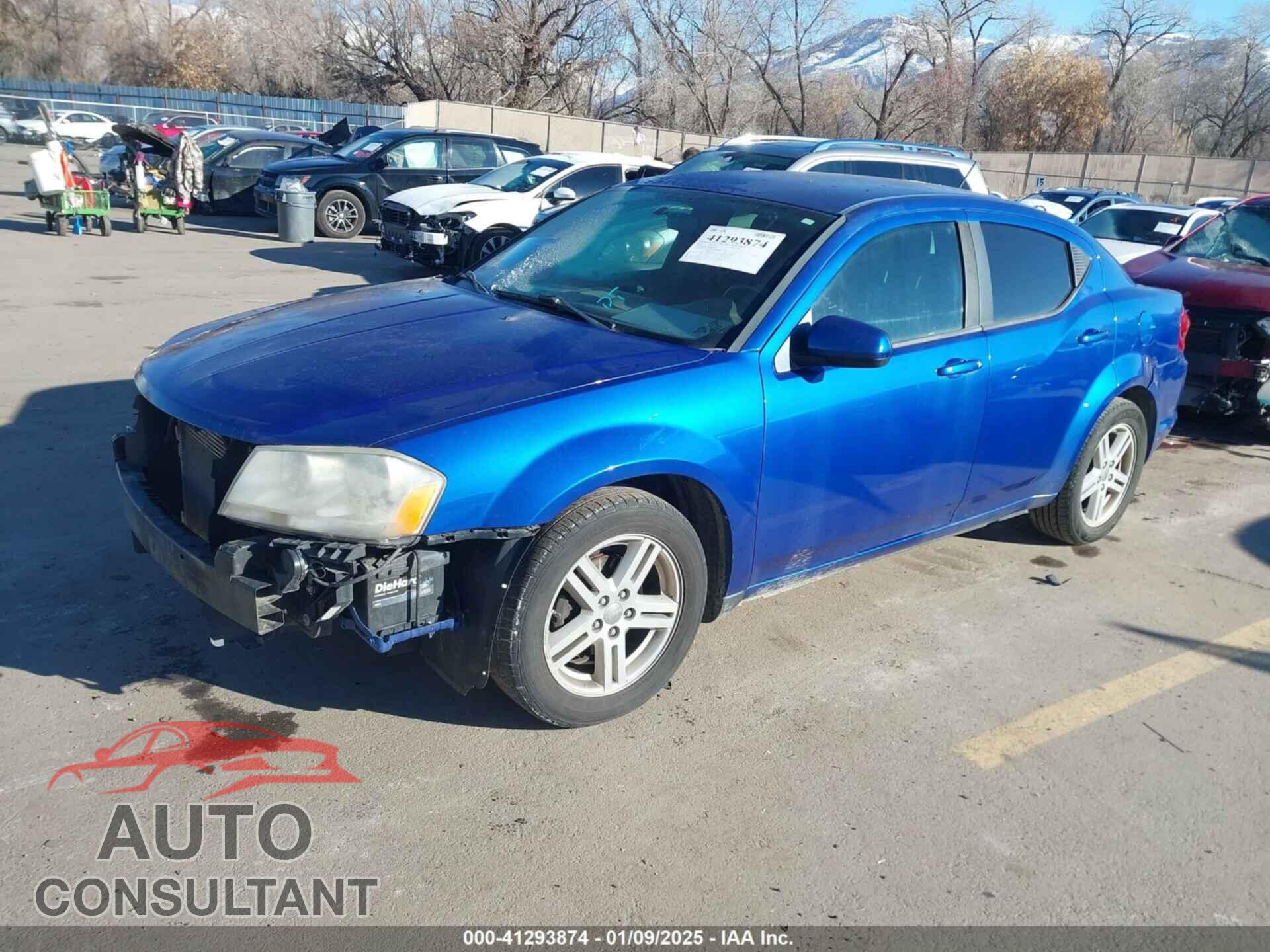 DODGE AVENGER 2012 - 1C3CDZCBXCN148493