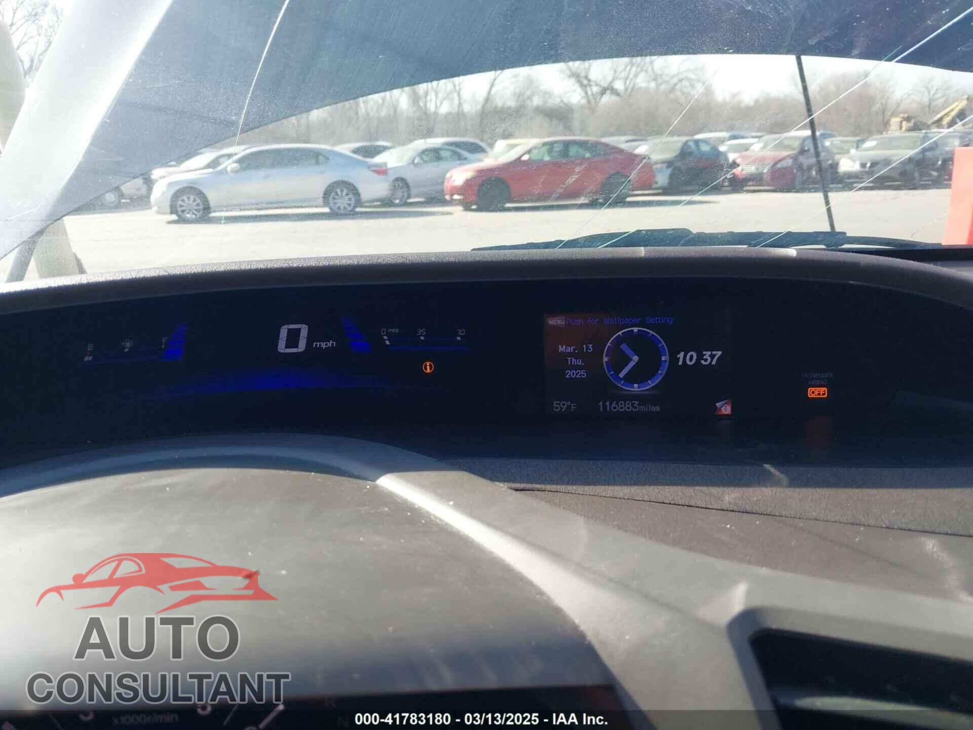 HONDA CIVIC 2012 - 19XFB2F88CE017444