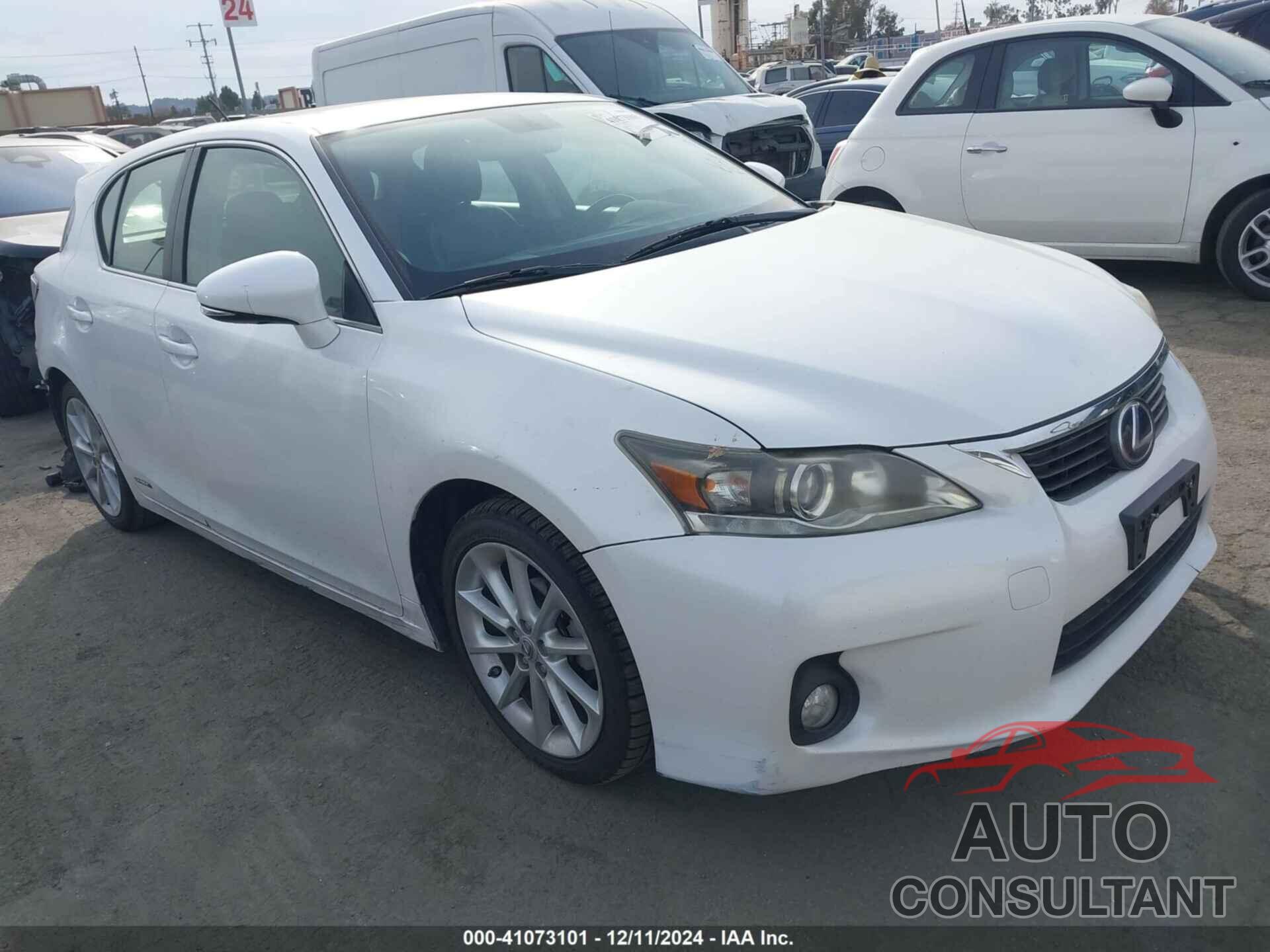 LEXUS CT 200H 2012 - JTHKD5BH6C2054357