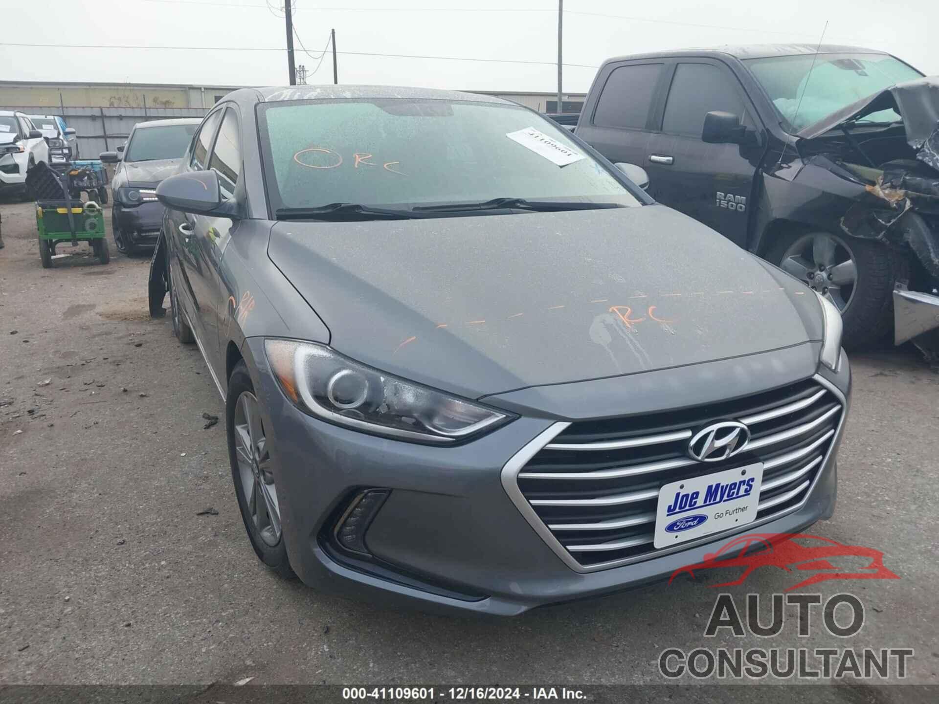 HYUNDAI ELANTRA 2018 - 5NPD84LF5JH310764