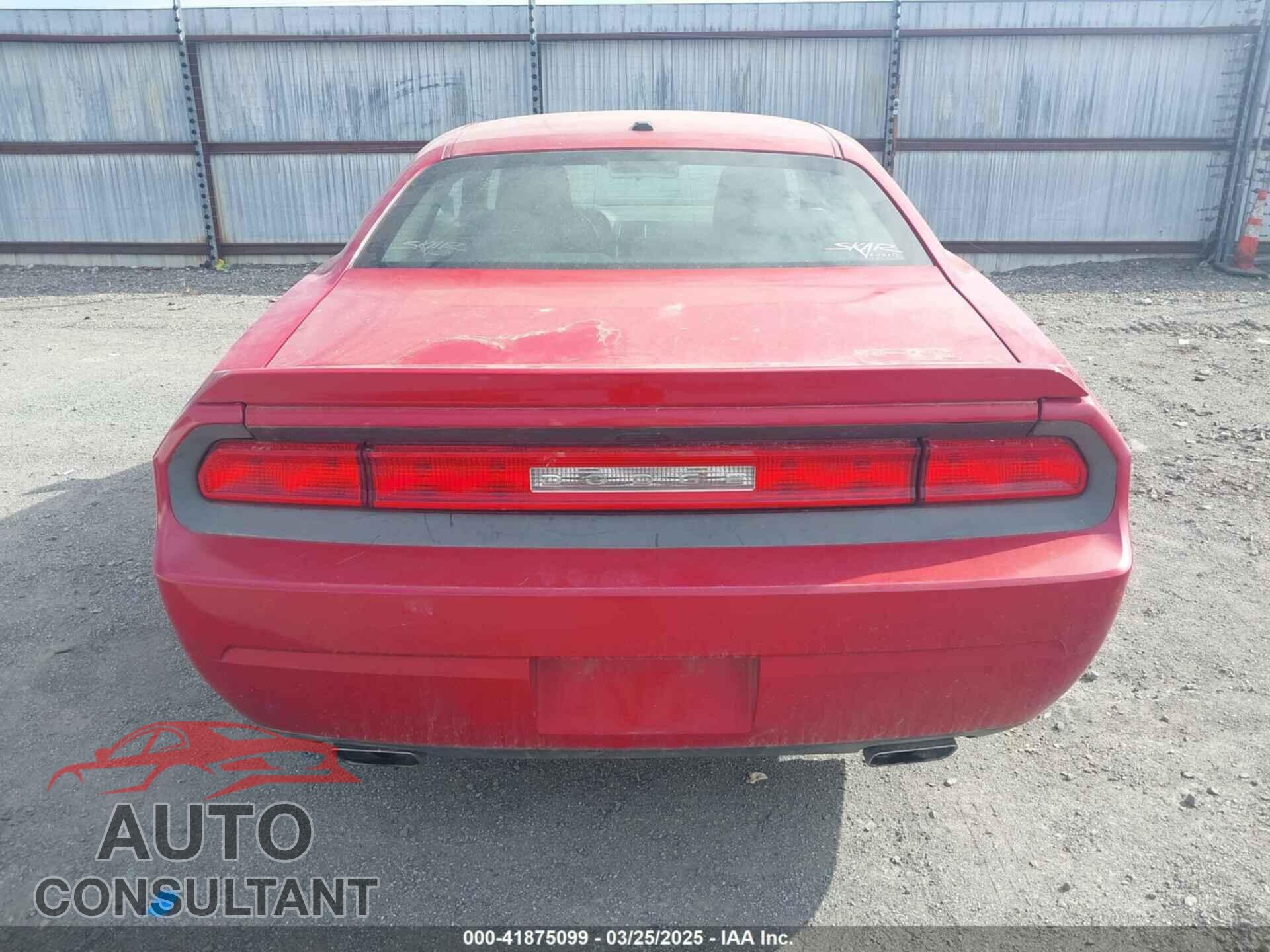 DODGE CHALLENGER 2013 - 2C3CDYAG2DH575301