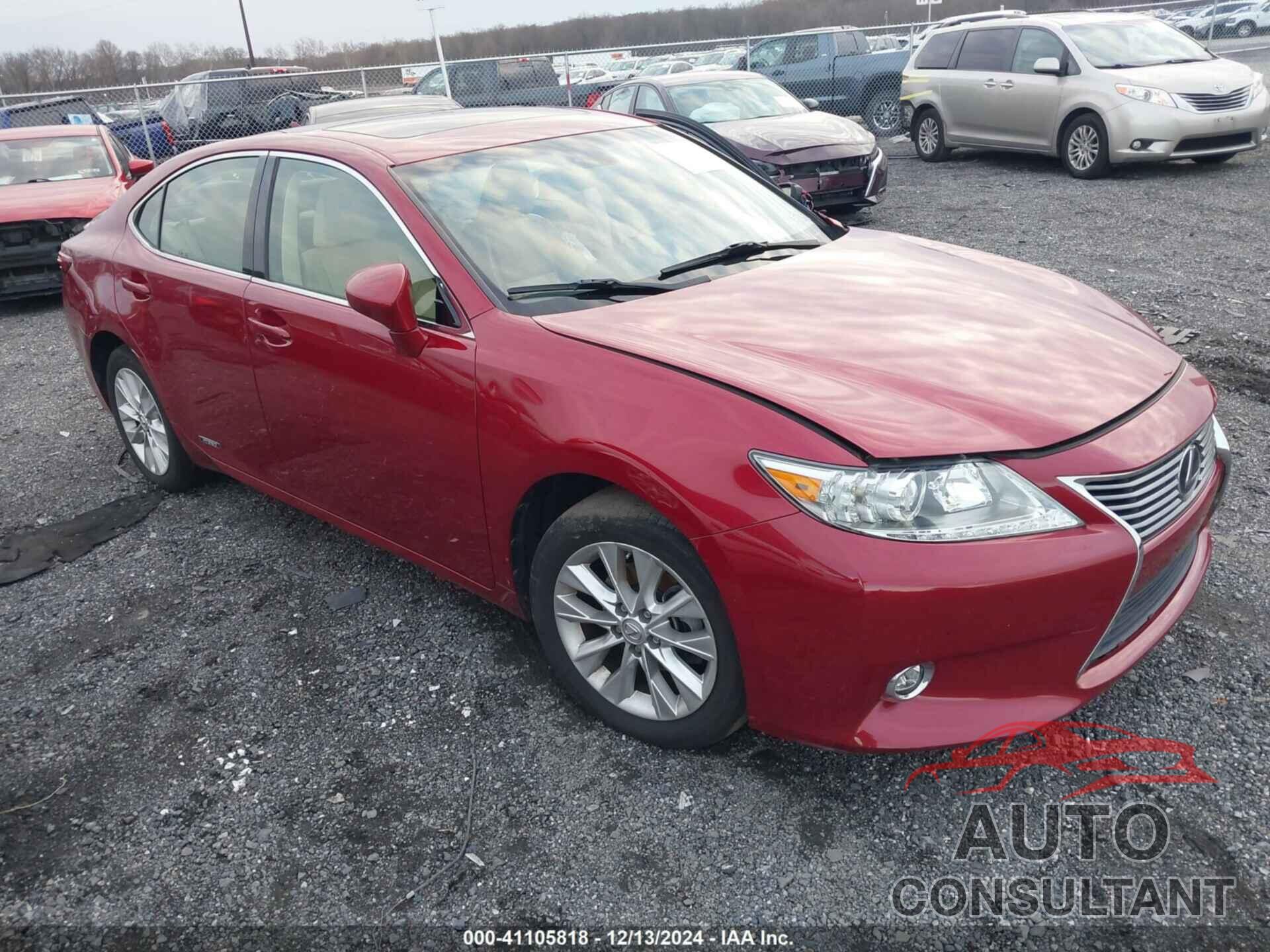 LEXUS ES 300H 2014 - JTHBW1GGXE2060491