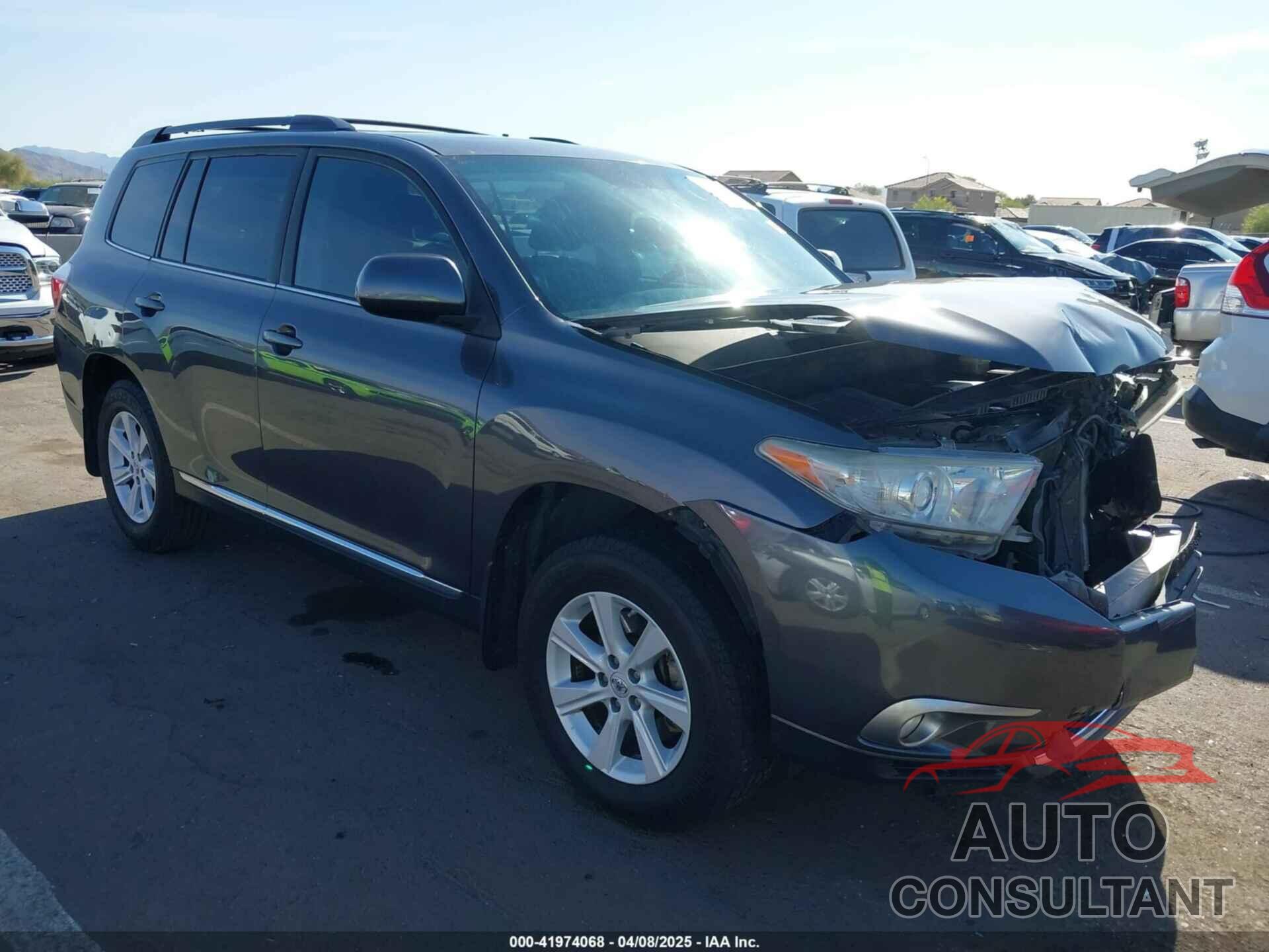 TOYOTA HIGHLANDER 2013 - 5TDZK3EHXDS115130
