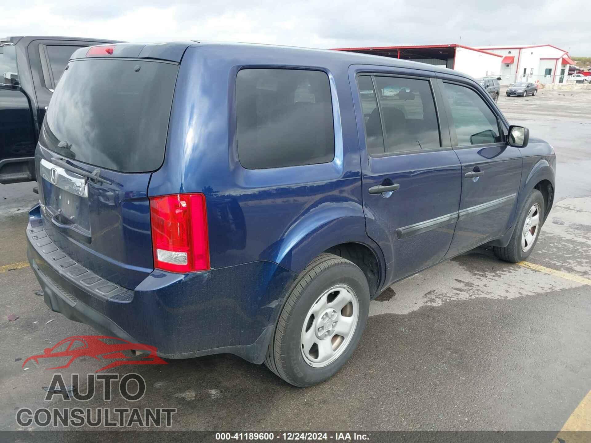 HONDA PILOT 2013 - 5FNYF3H27DB005020