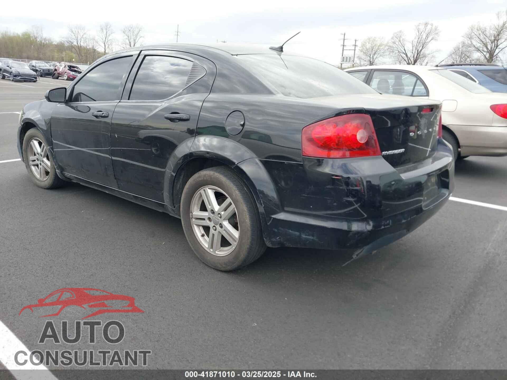 DODGE AVENGER 2012 - 1C3CDZCB3CN195221