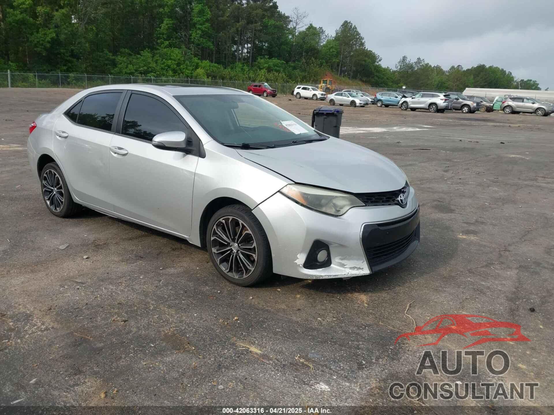 TOYOTA COROLLA 2015 - 5YFBURHEXFP330955