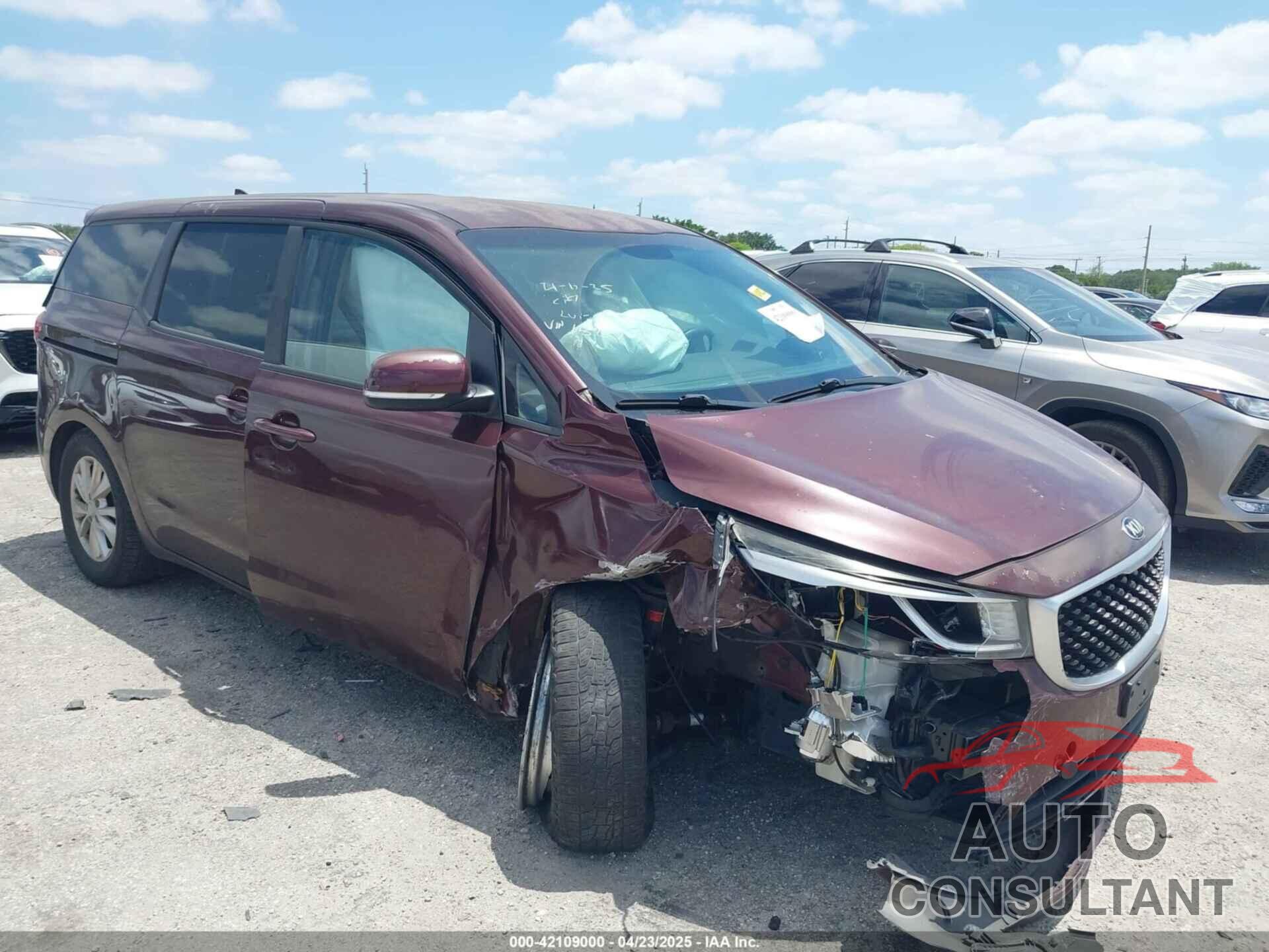 KIA SEDONA 2017 - KNDMB5C12H6231567