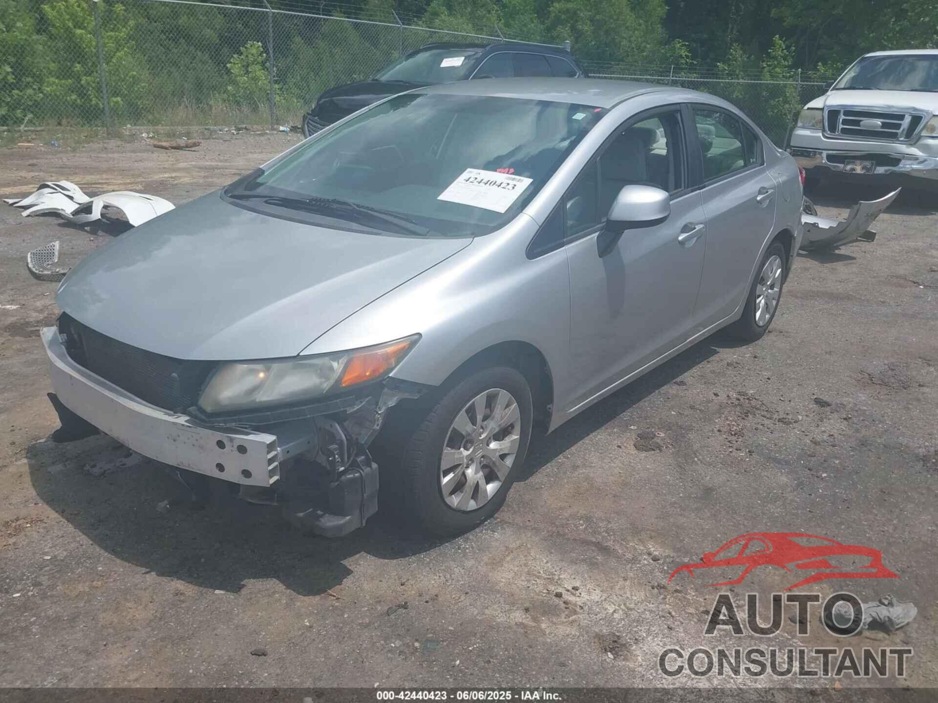 HONDA CIVIC 2012 - 2HGFB2F59CH334631