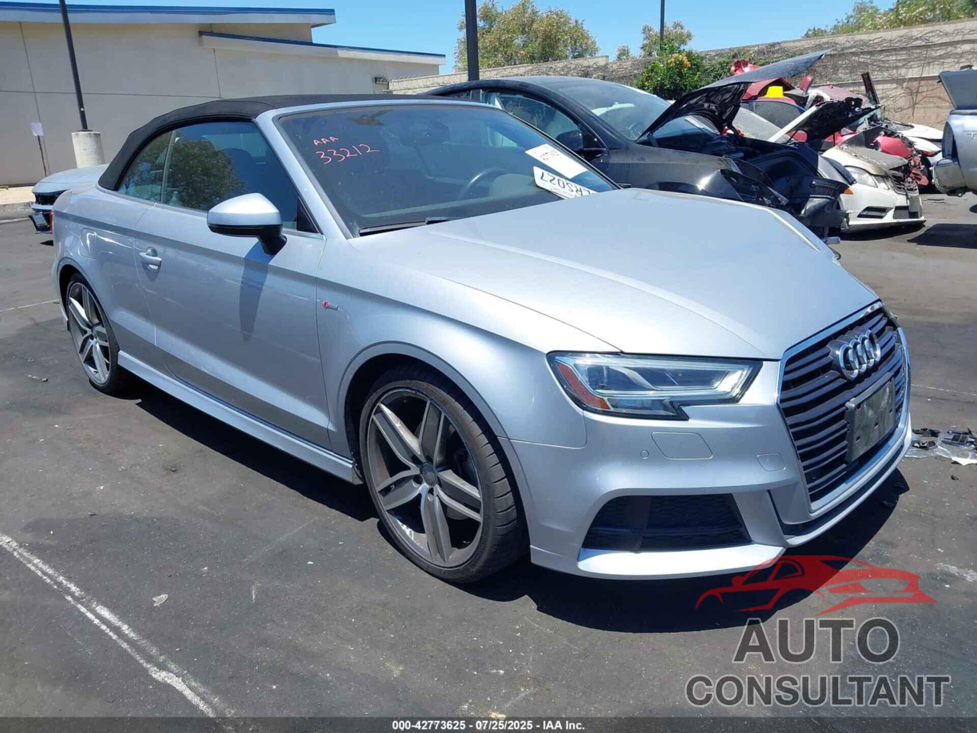 AUDI A3 2019 - WAU5ULFF7K1032137