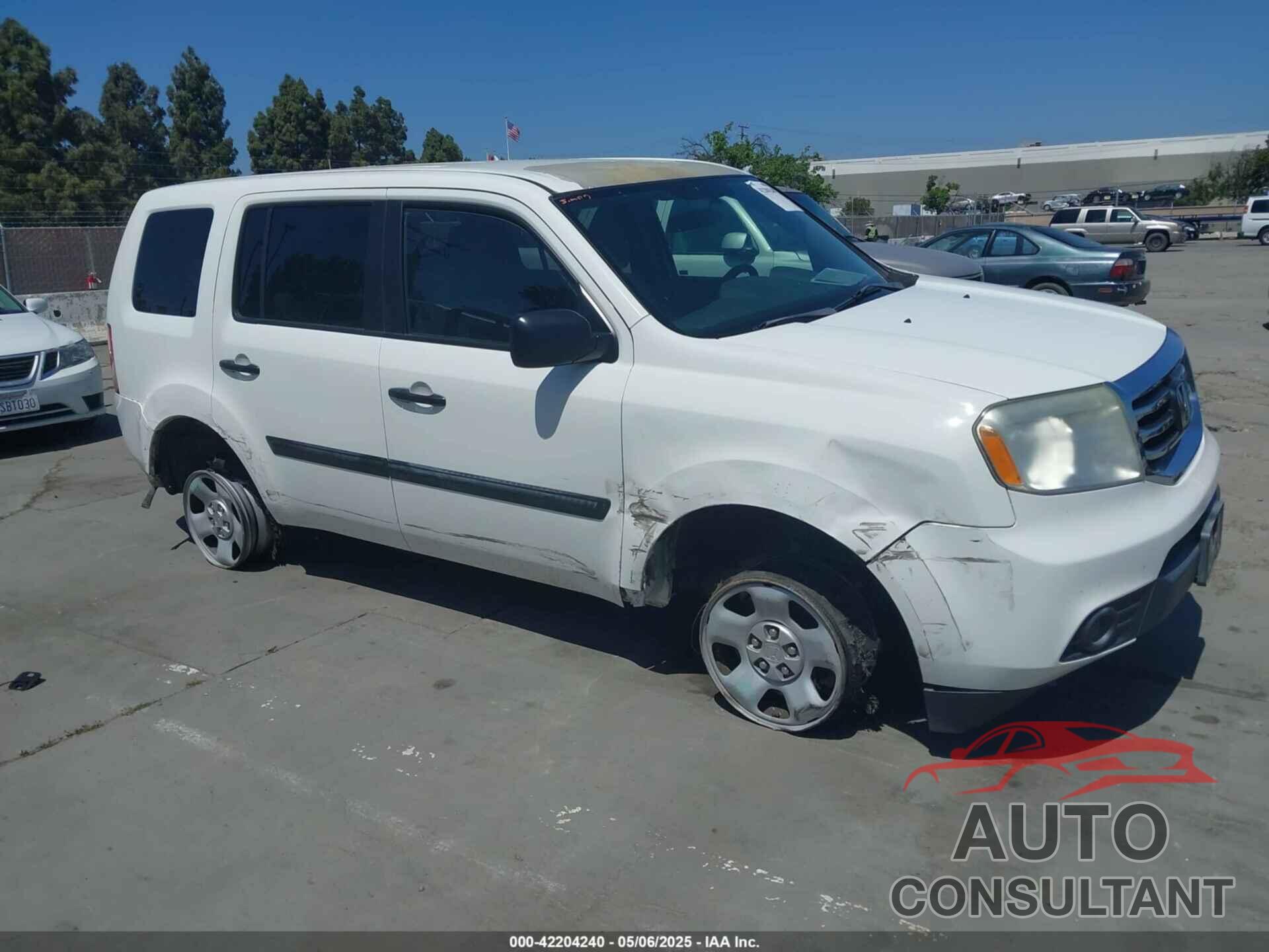 HONDA PILOT 2013 - 5FNYF3H27DB035571