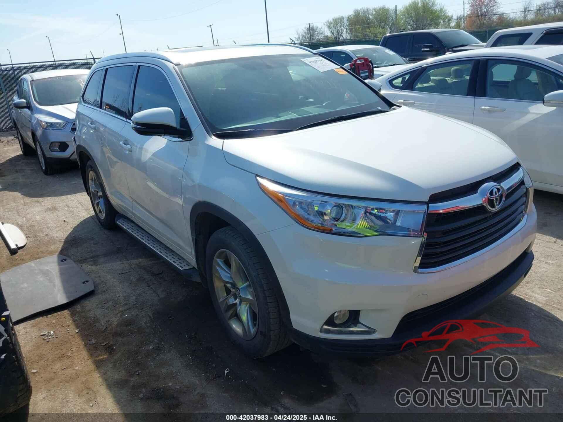 TOYOTA HIGHLANDER 2016 - 5TDDKRFH5GS337705