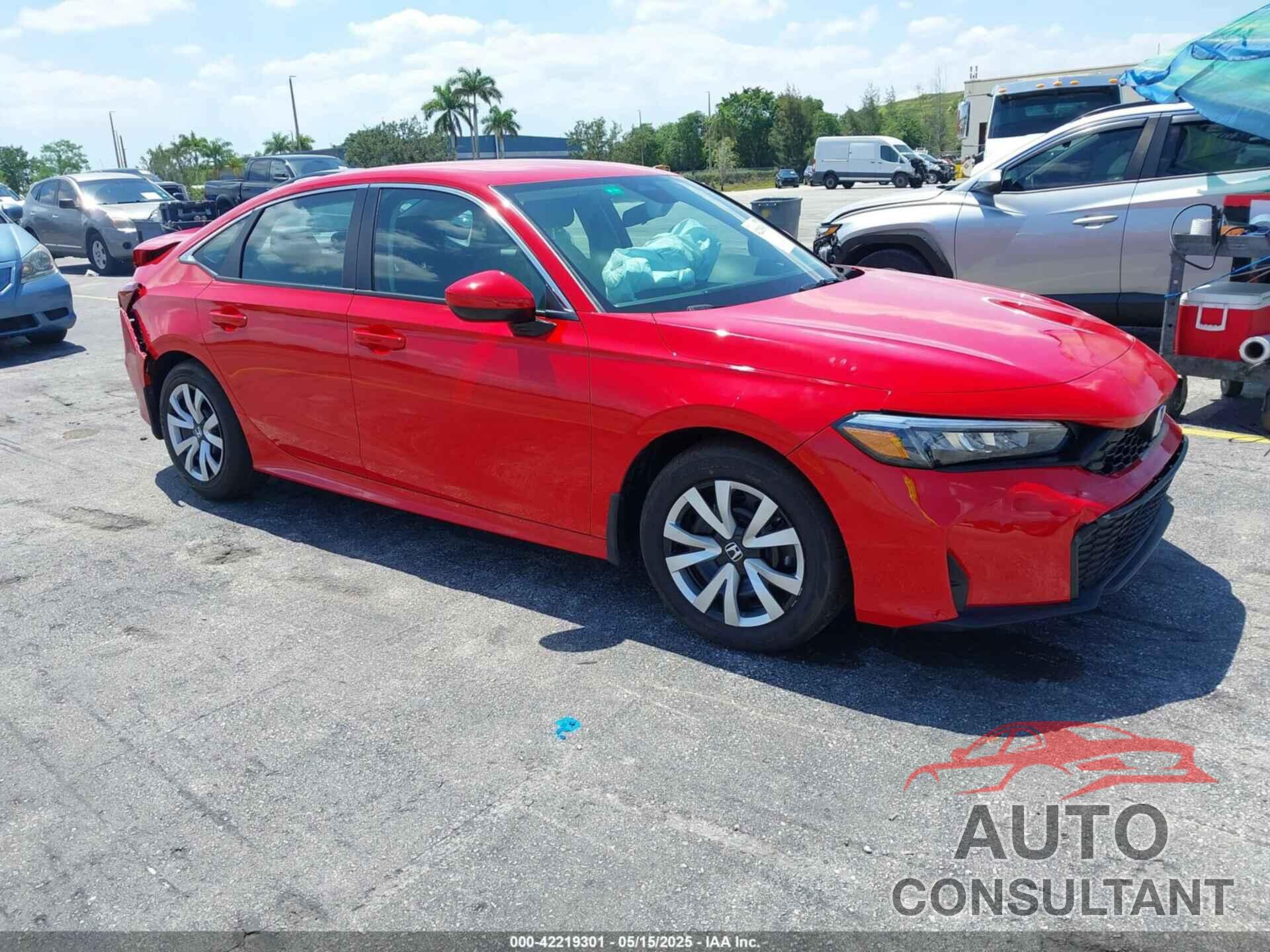 HONDA CIVIC 2025 - 2HGFE2F27SH566723
