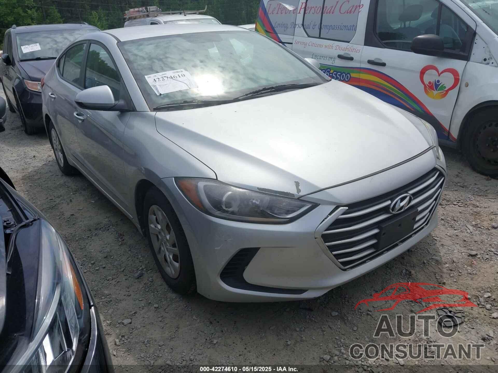 HYUNDAI ELANTRA 2017 - 5NPD74LF1HH175974