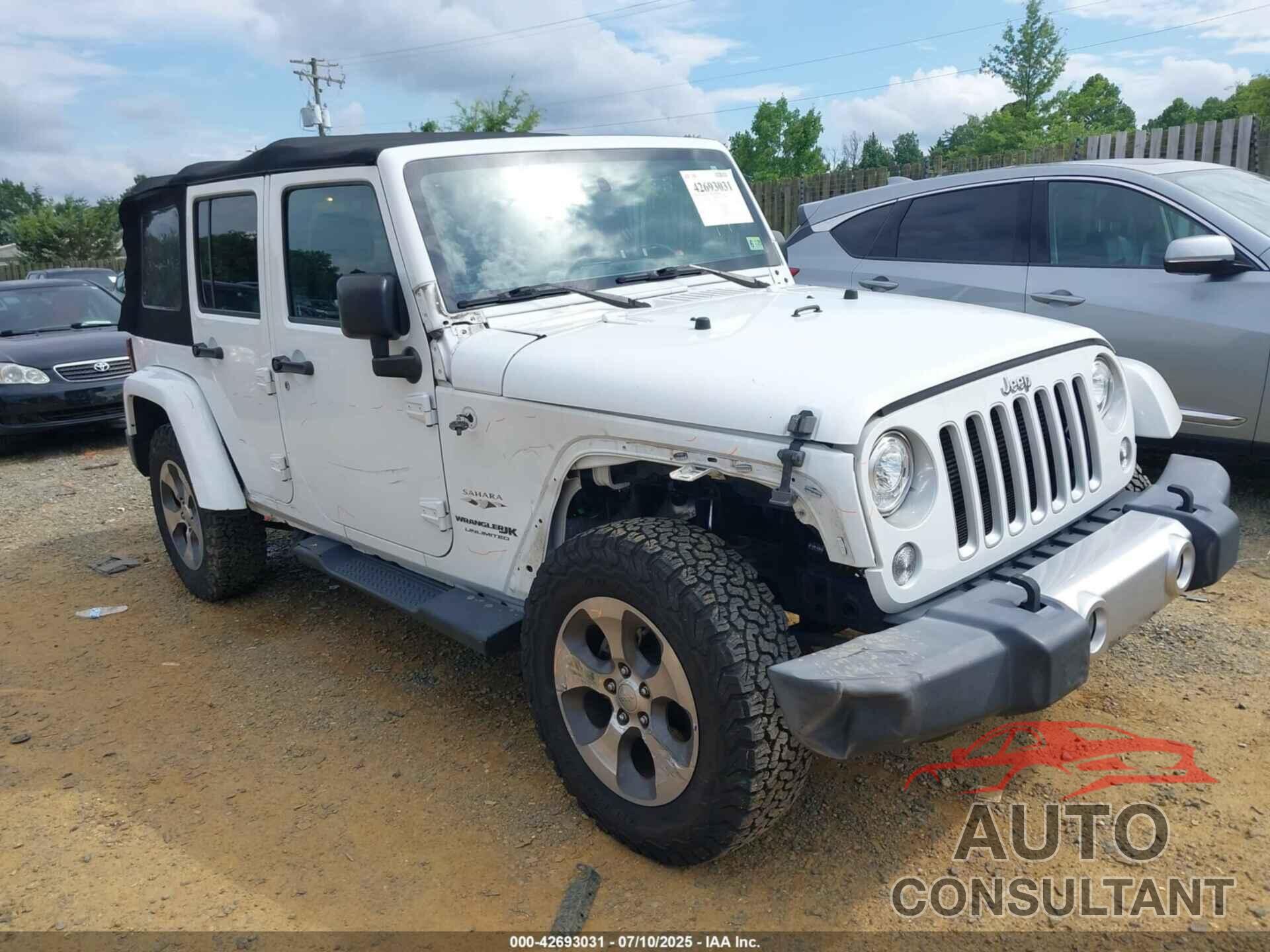 JEEP WRANGLER JK UNLIMITED 2018 - 1C4HJWEGXJL870606