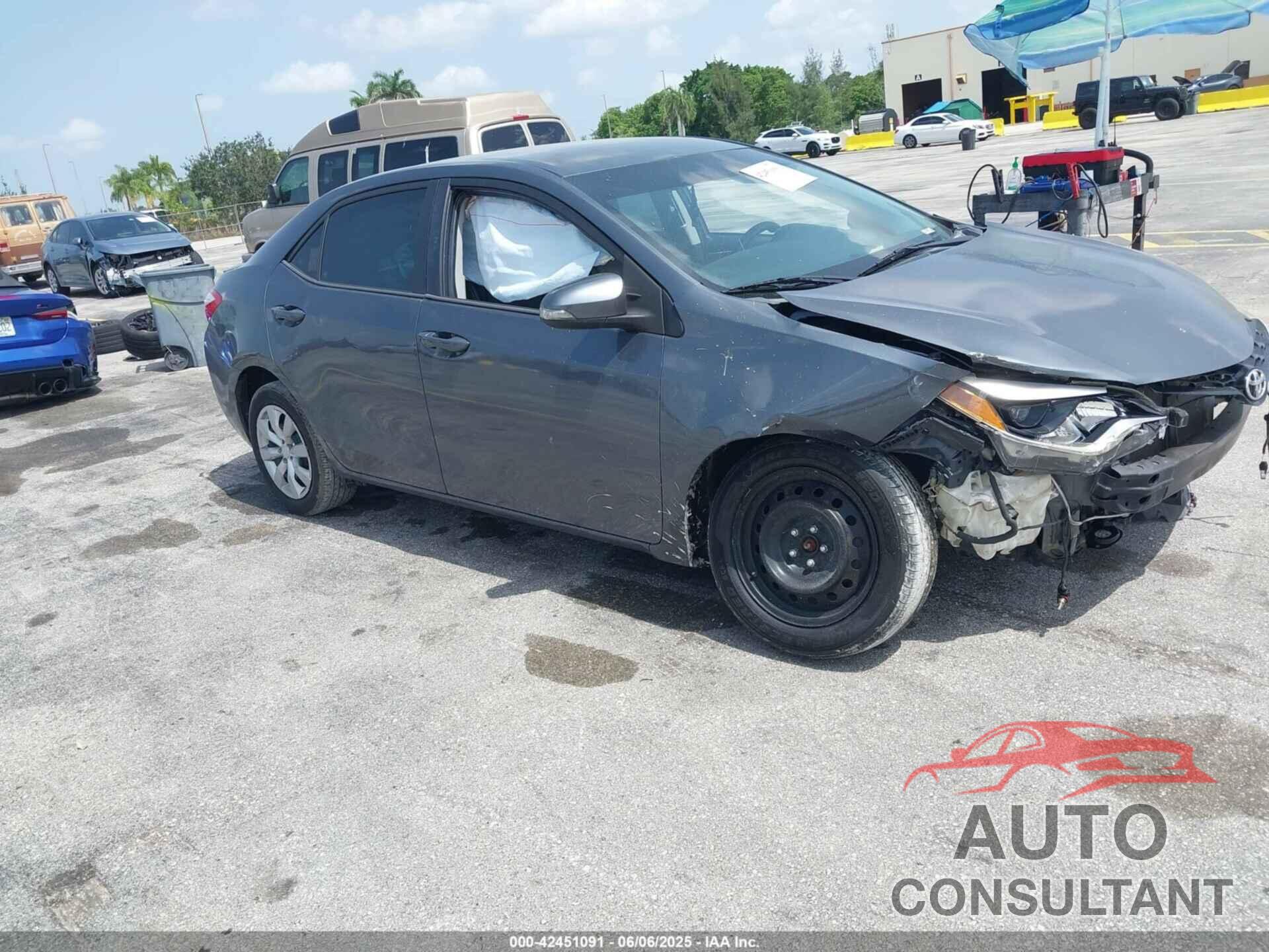 TOYOTA COROLLA 2016 - 5YFBURHE6GP455517