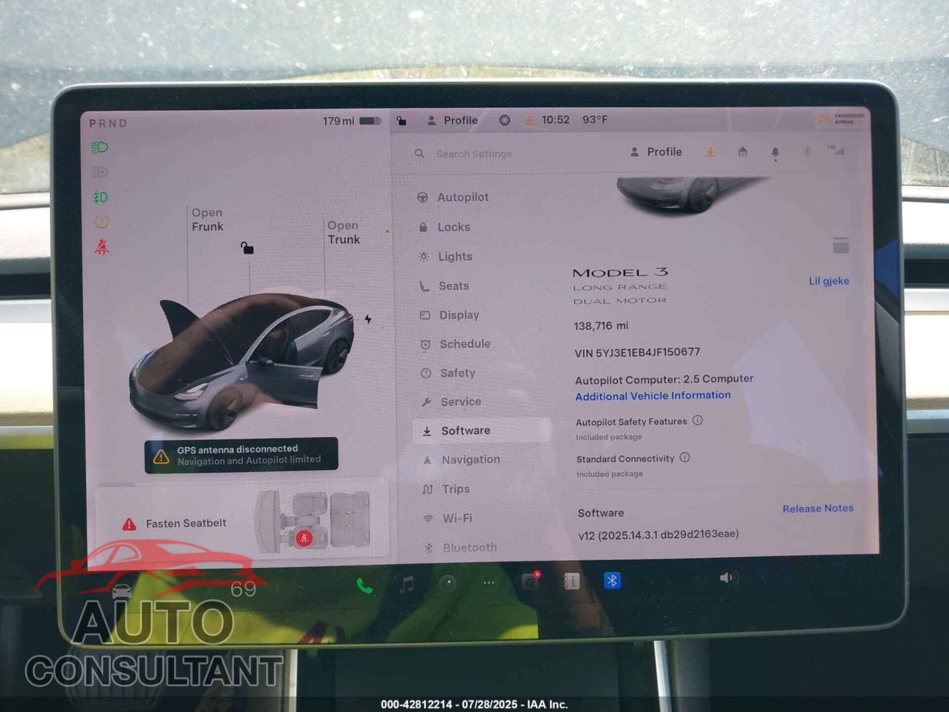 TESLA MODEL 3 2018 - 5YJ3E1EB4JF150677