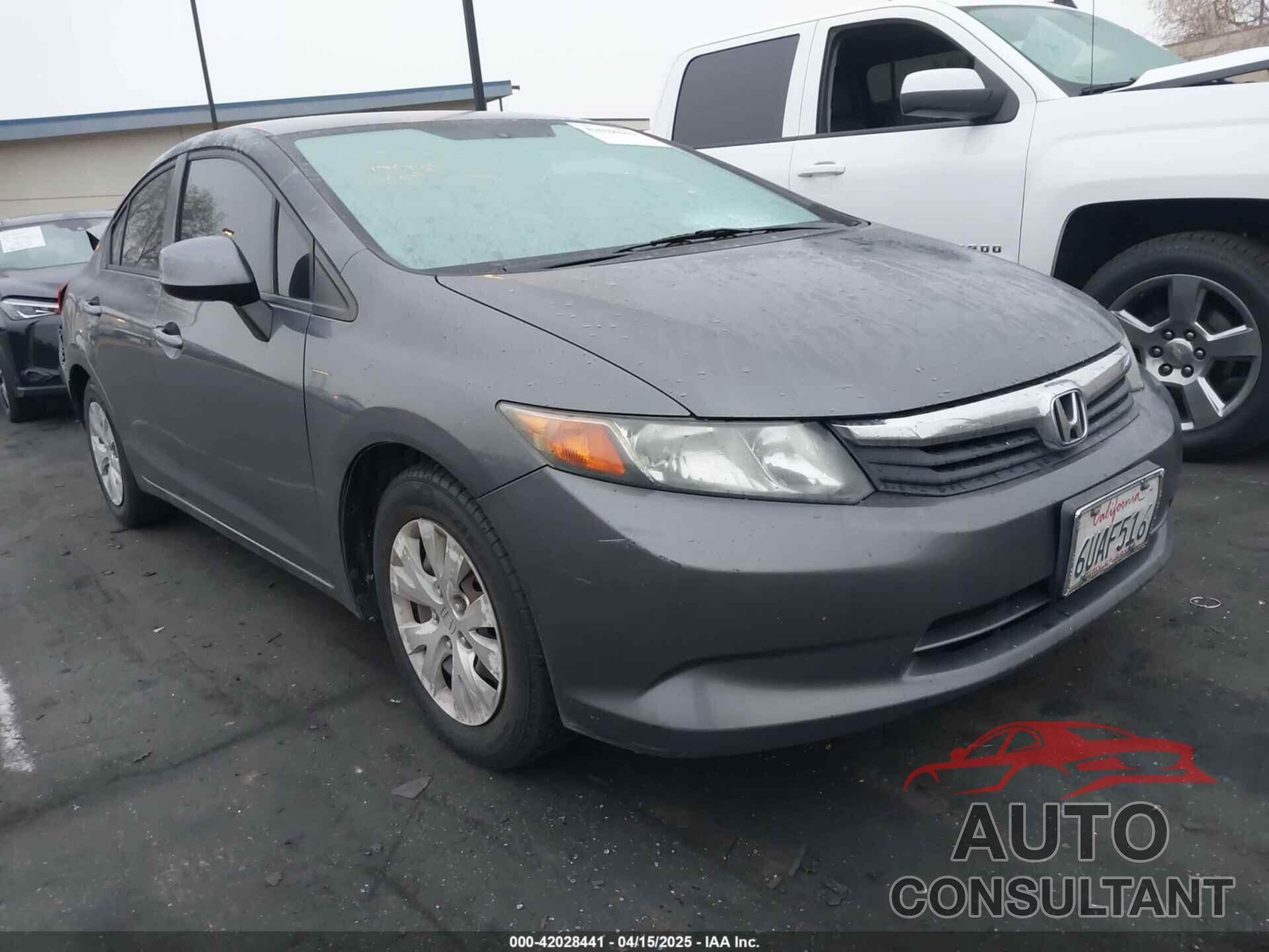 HONDA CIVIC 2012 - 19XFB2F52CE321715