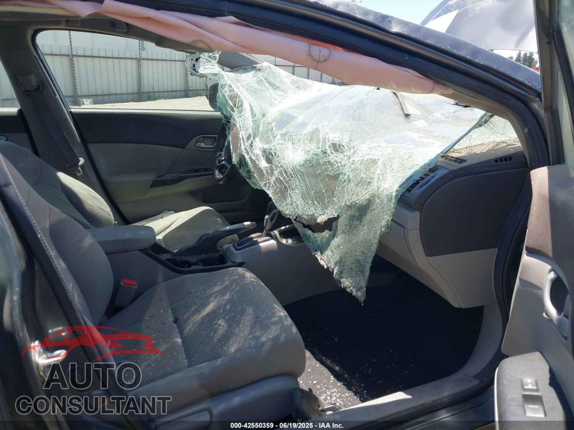 HONDA CIVIC 2012 - 19XFB2F54CE376599
