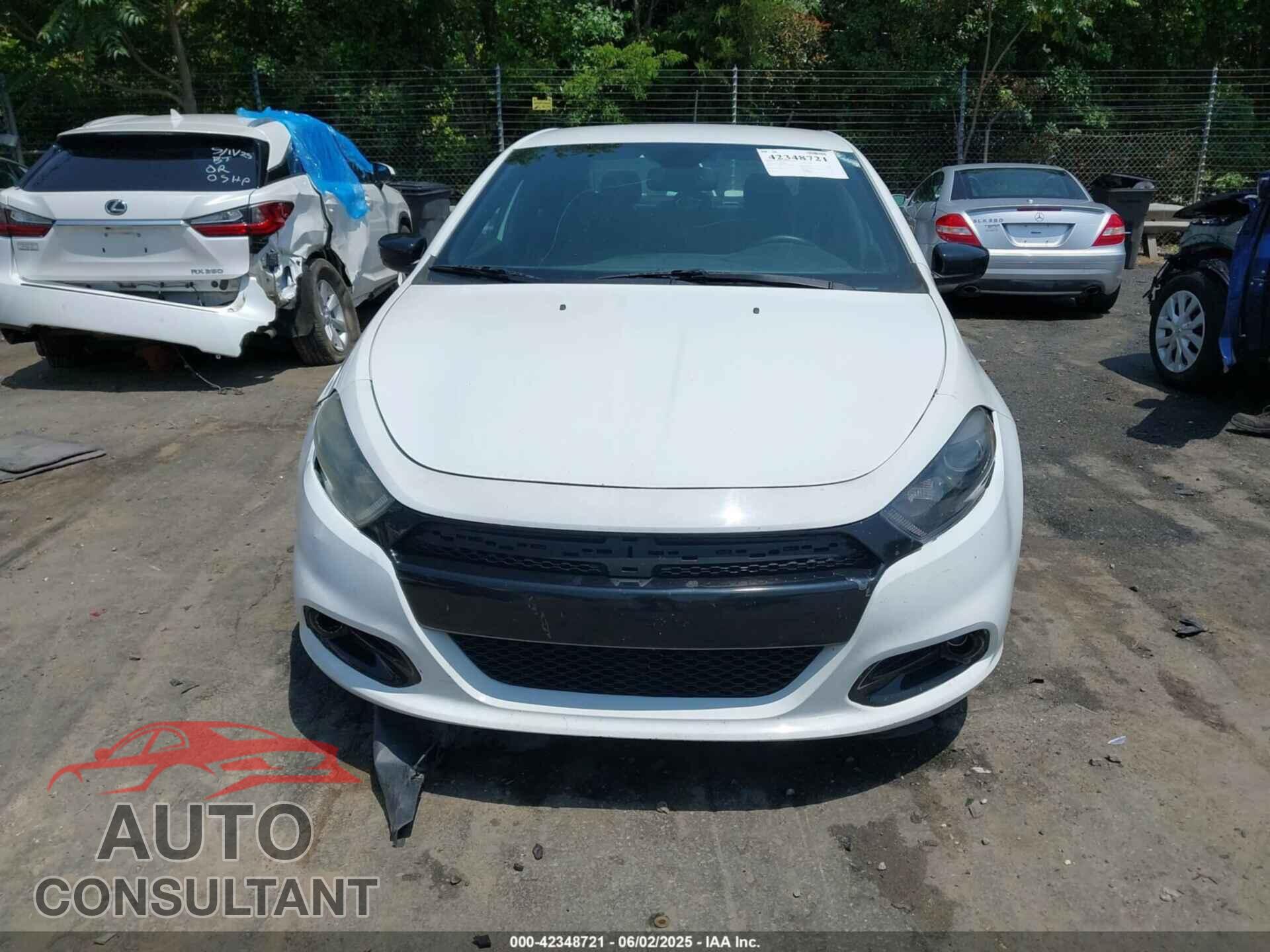 DODGE DART 2015 - 1C3CDFBB6FD435176