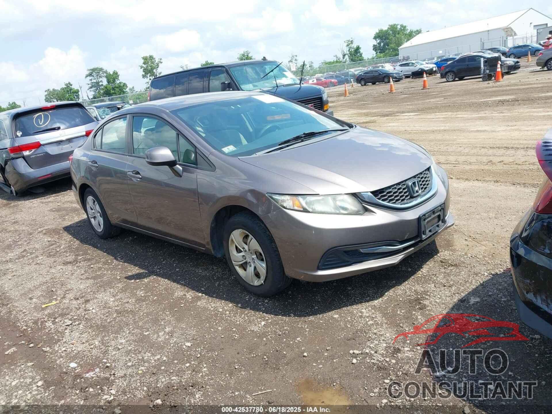 HONDA CIVIC 2013 - 19XFB2F56DE292334