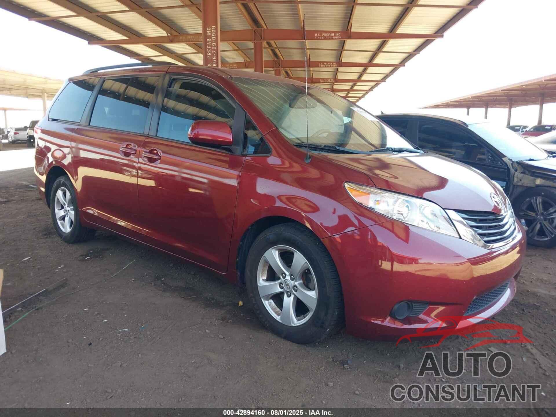 TOYOTA SIENNA 2013 - 5TDKK3DC5DS344788