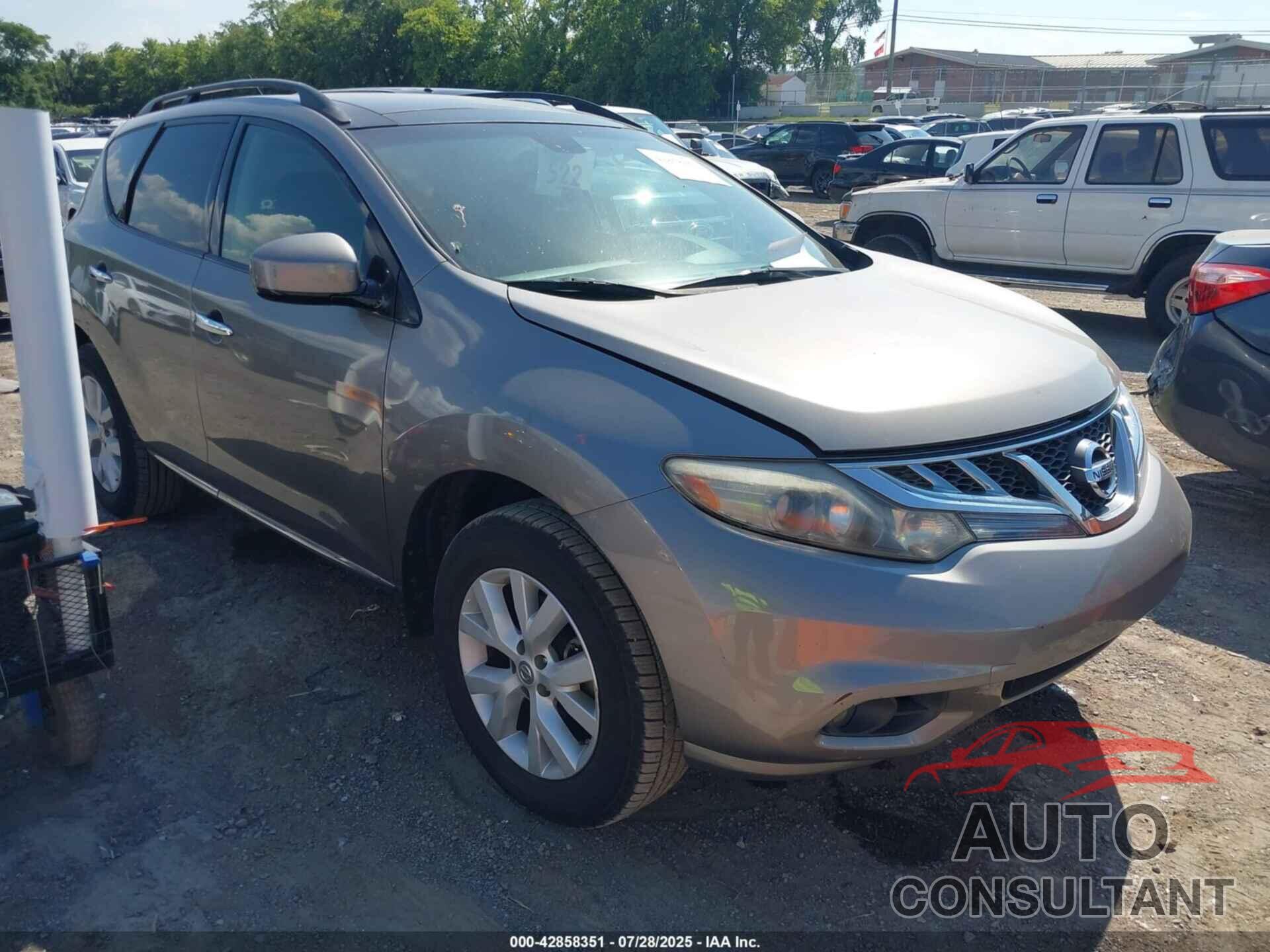 NISSAN MURANO 2012 - JN8AZ1MU6CW117181