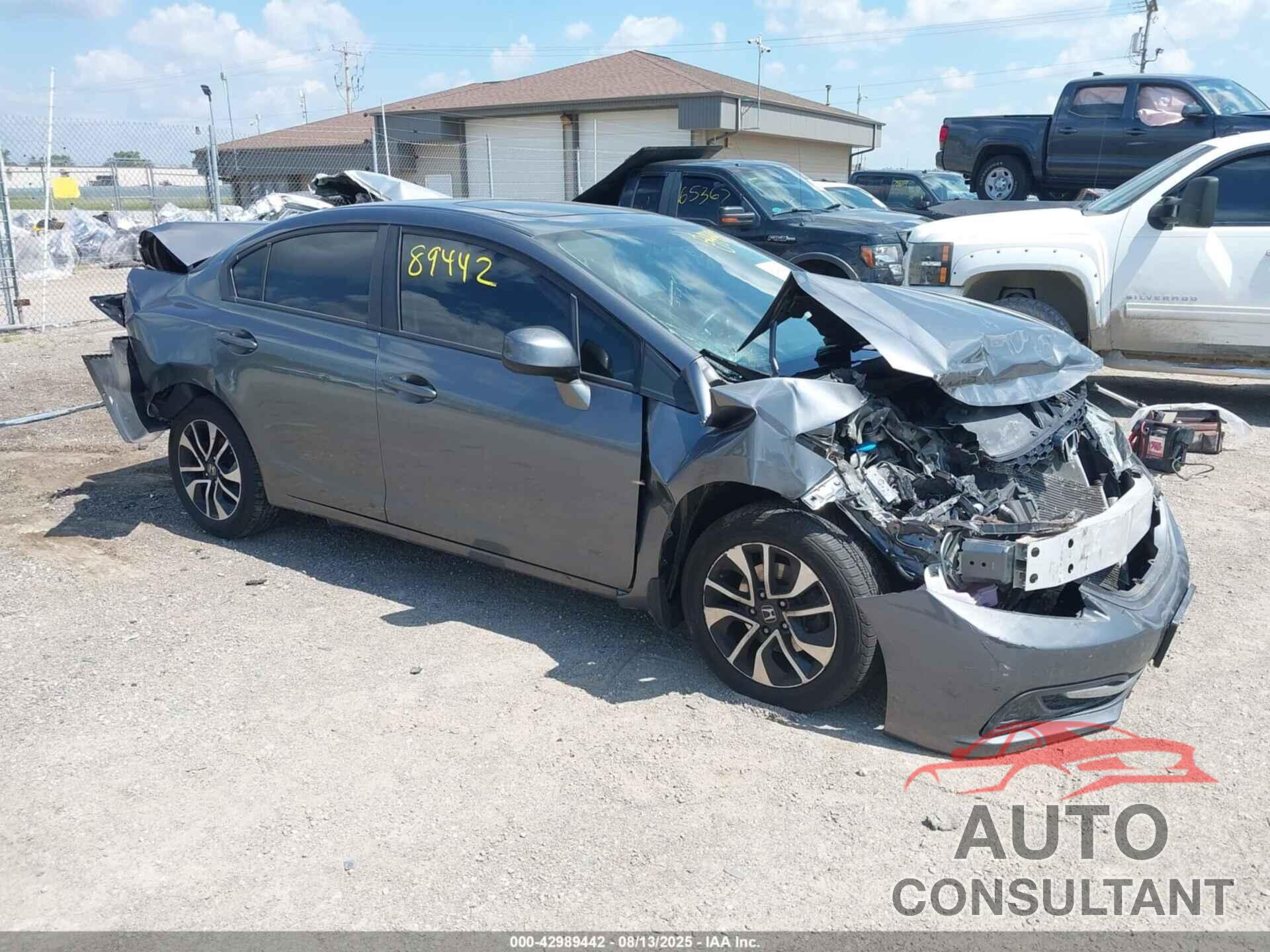 HONDA CIVIC 2013 - 19XFB2F87DE022362
