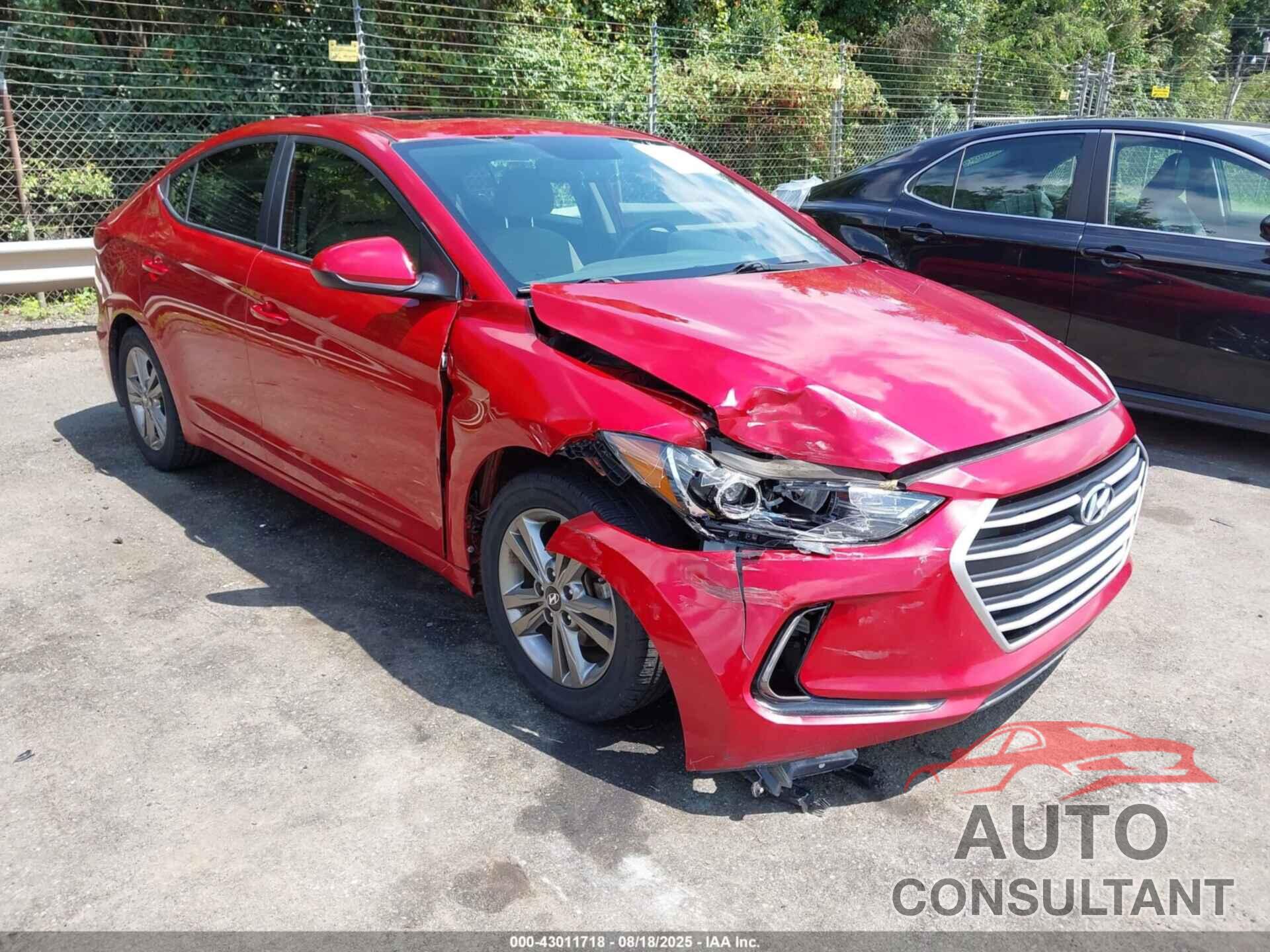HYUNDAI ELANTRA 2018 - 5NPD84LF7JH306361