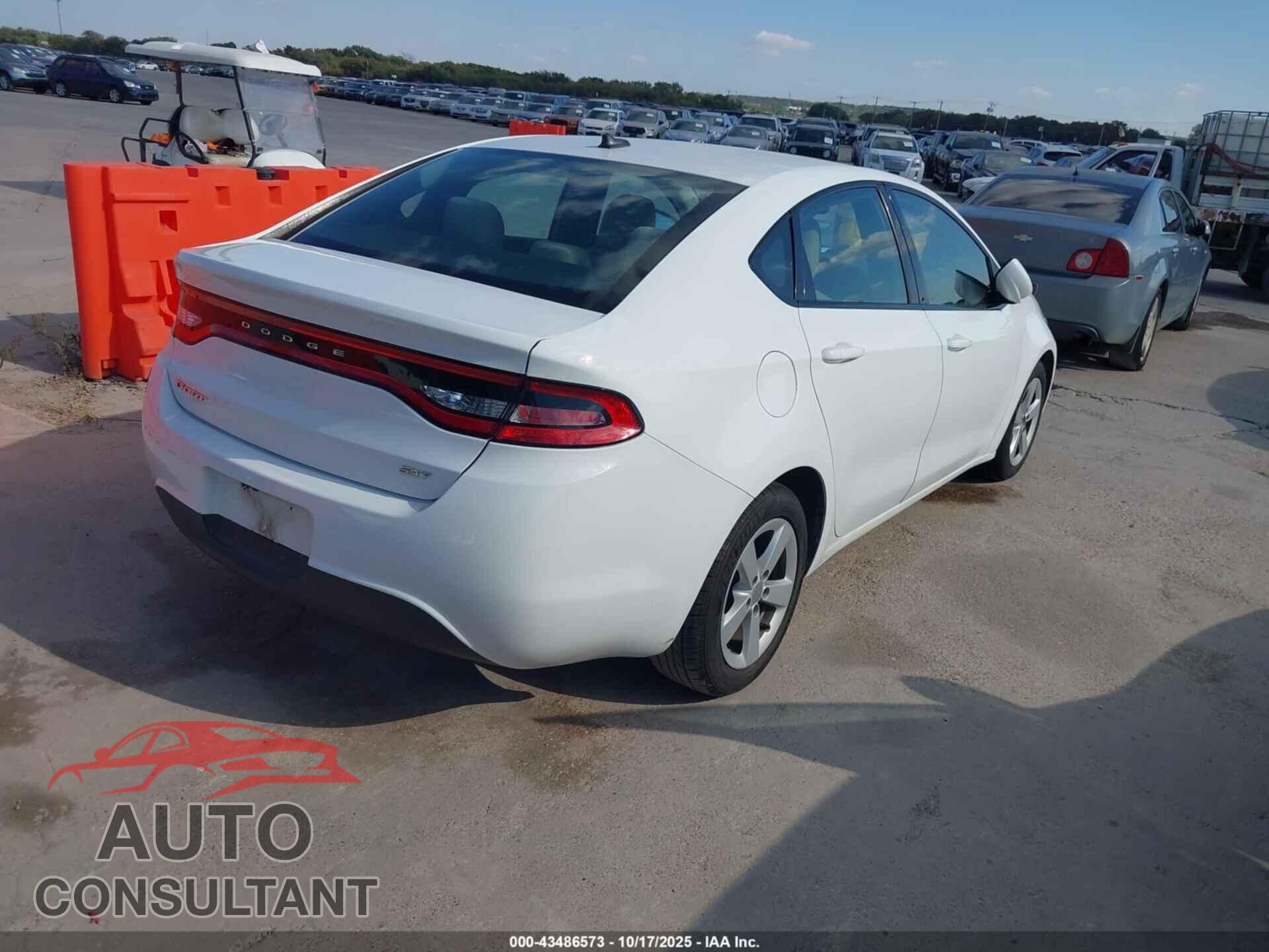 DODGE DART 2015 - 1C3CDFBB5FD211669