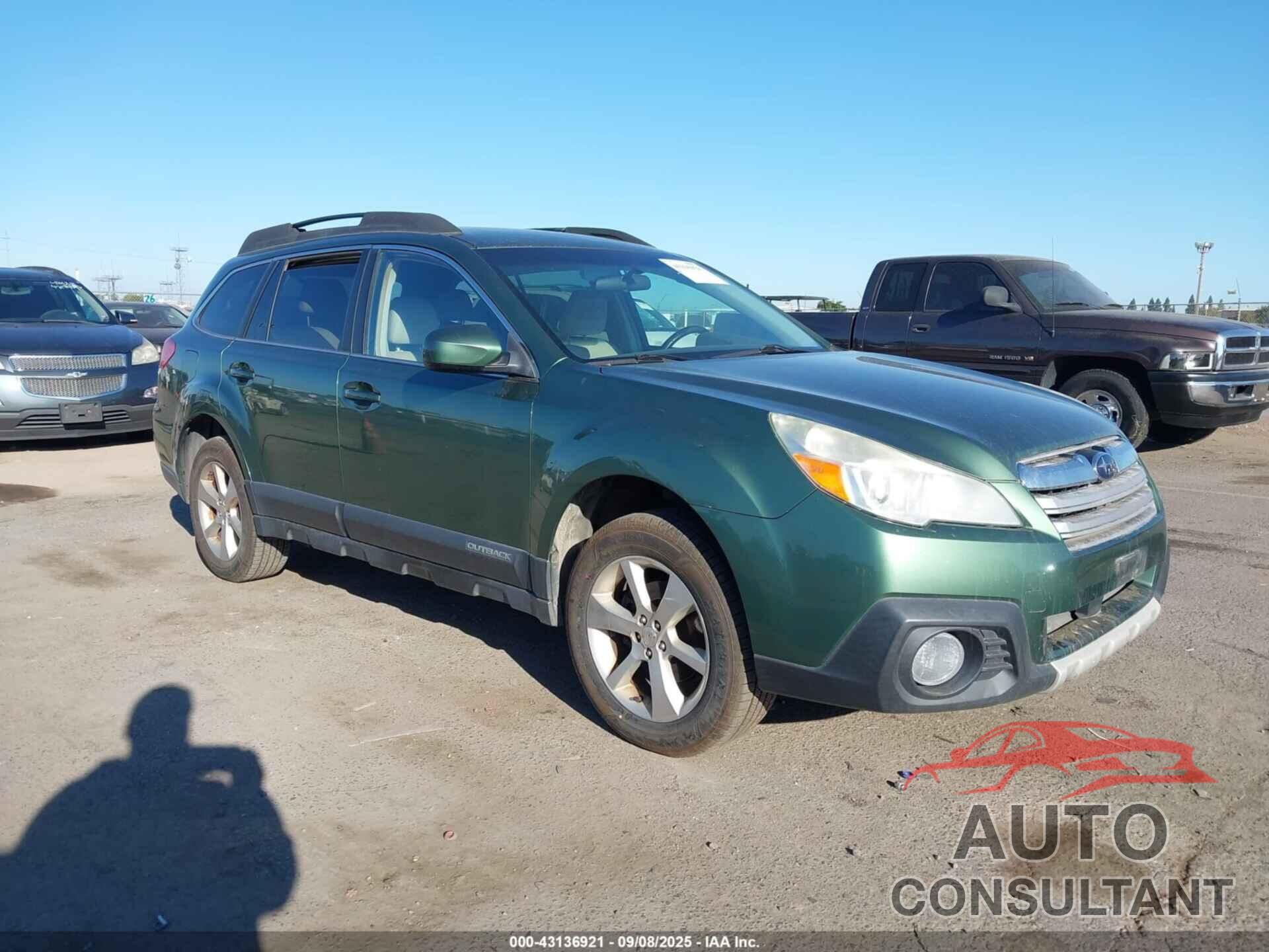 SUBARU OUTBACK 2014 - 4S4BRBKC3E3311439