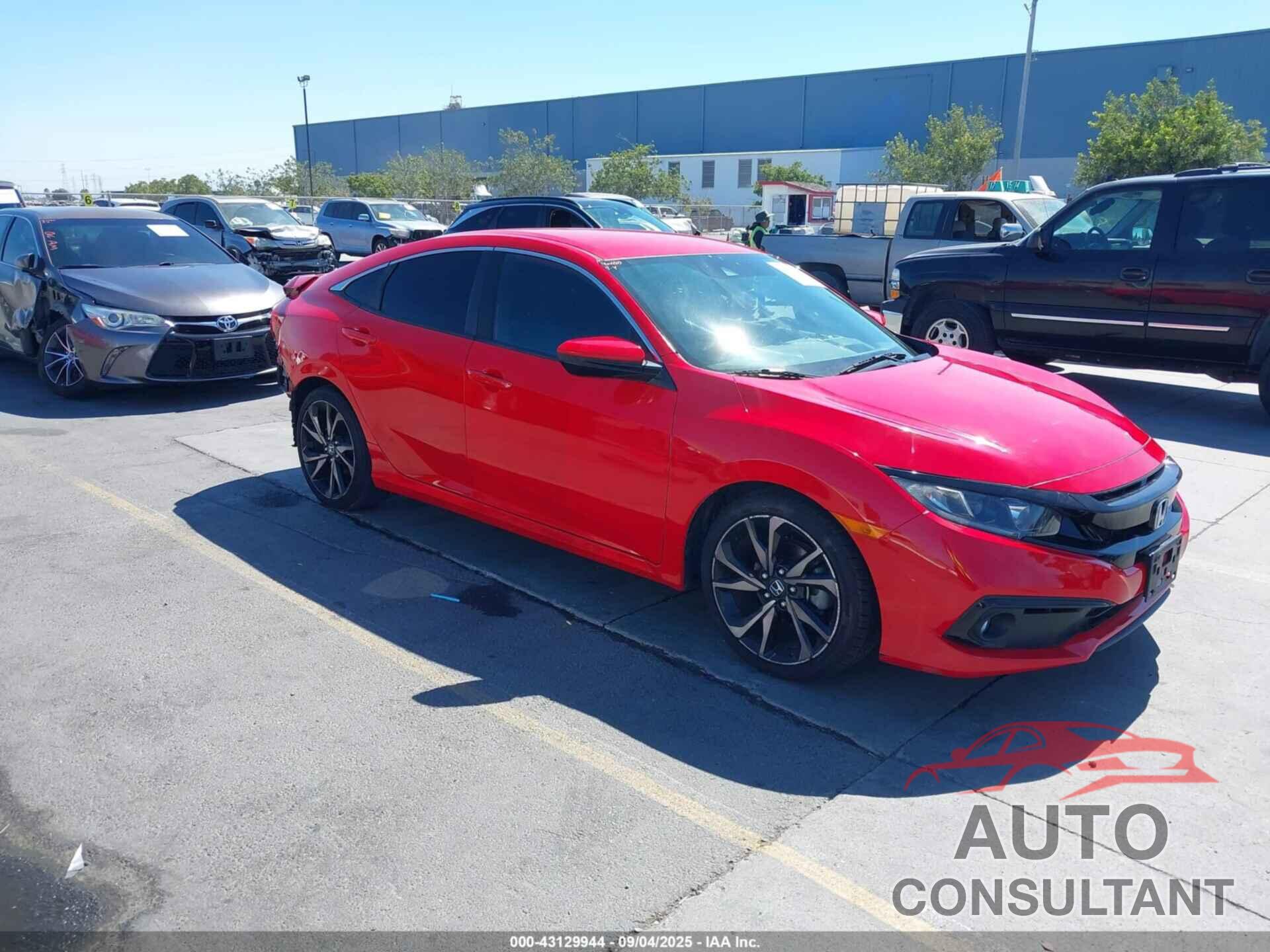 HONDA CIVIC 2019 - 2HGFC2F81KH603372