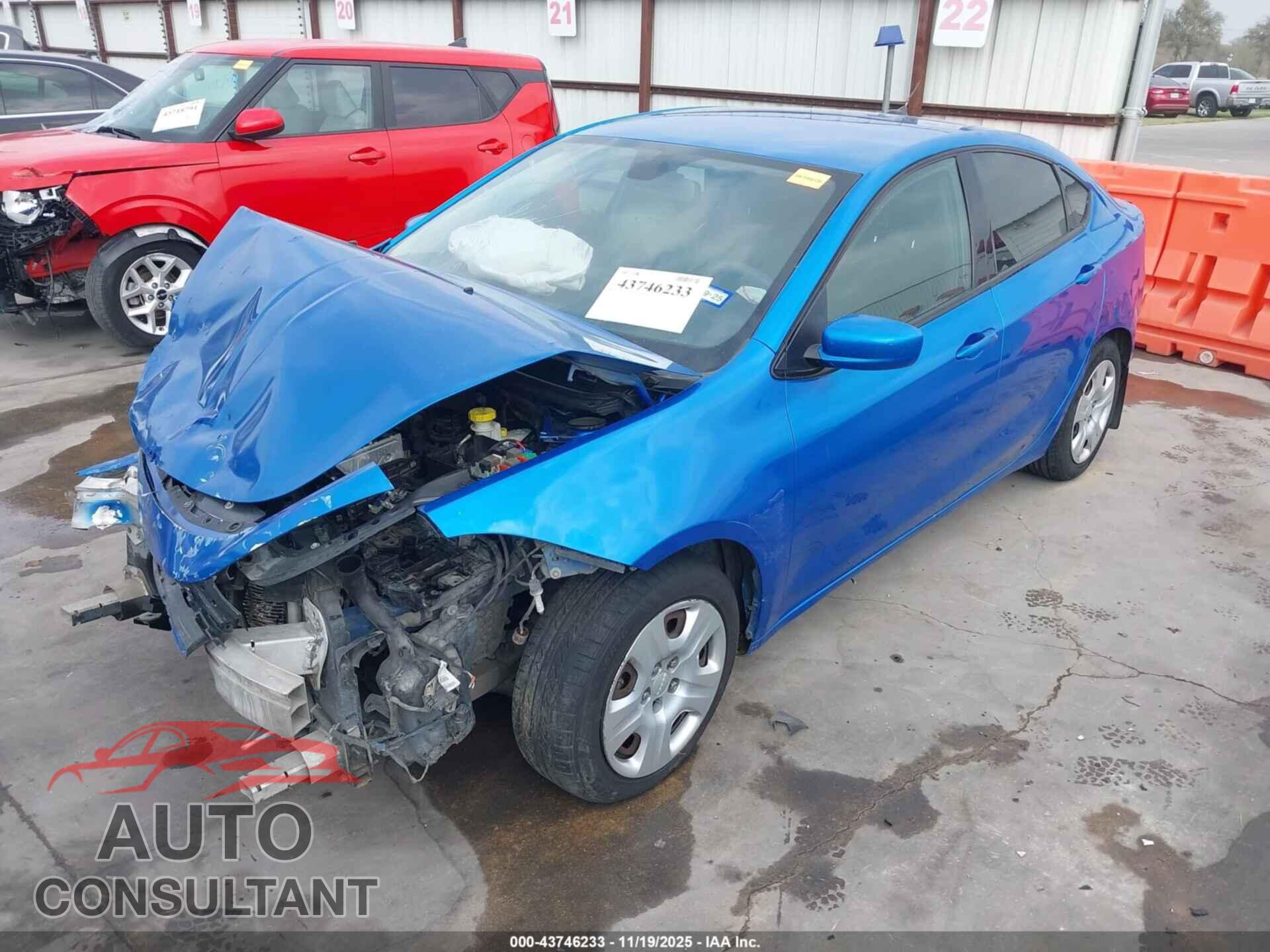 DODGE DART 2016 - 1C3CDFAA2GD644229