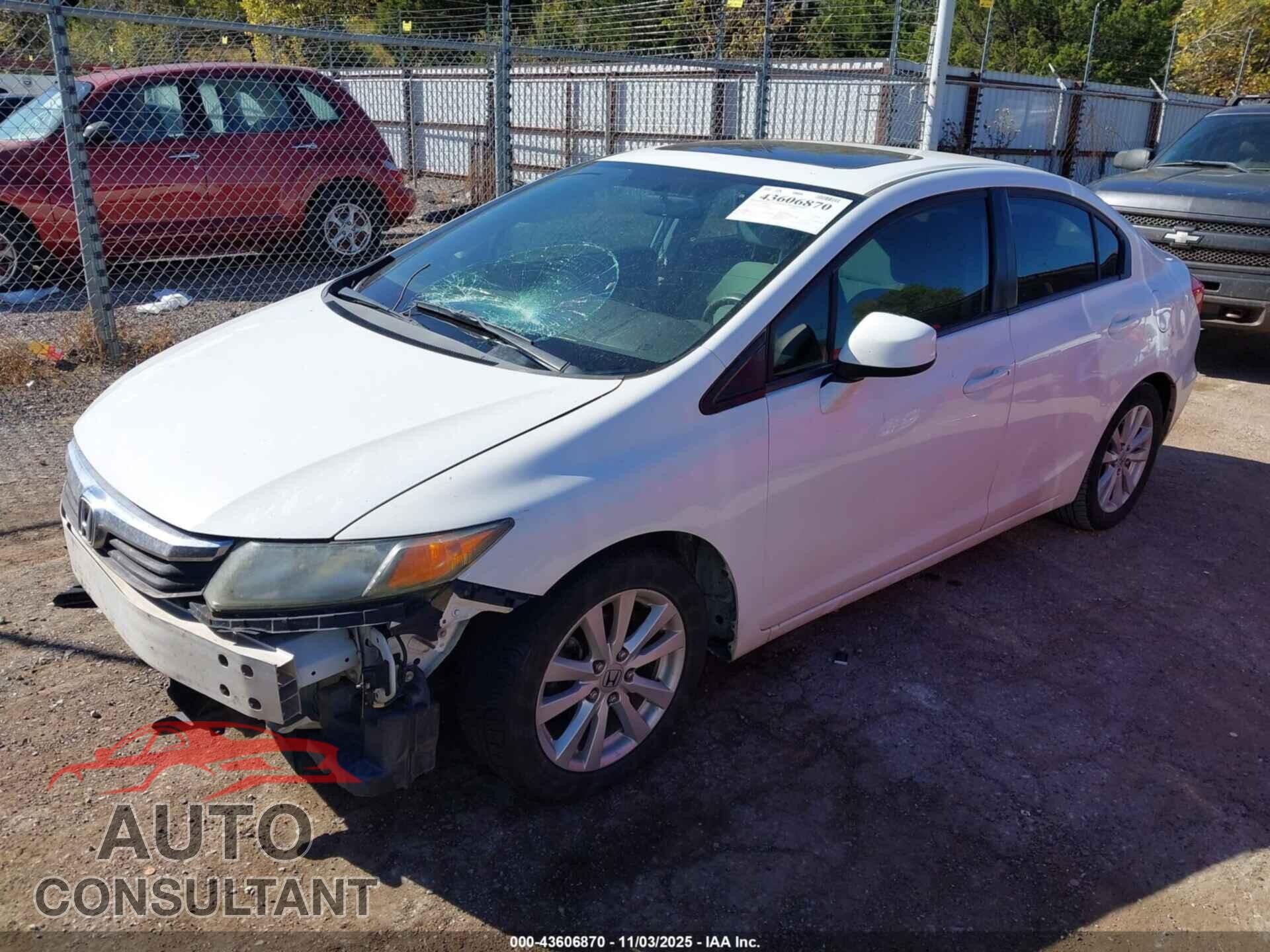 HONDA CIVIC 2012 - 2HGFB2F87CH309429