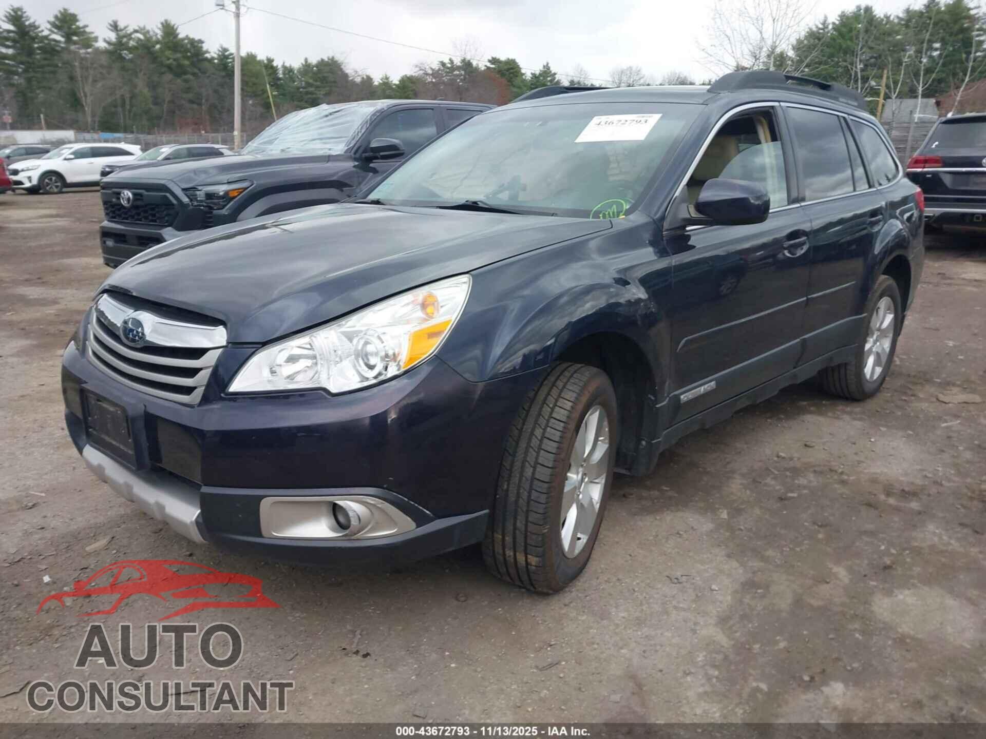 SUBARU OUTBACK 2012 - 4S4BRDKC5C2252747
