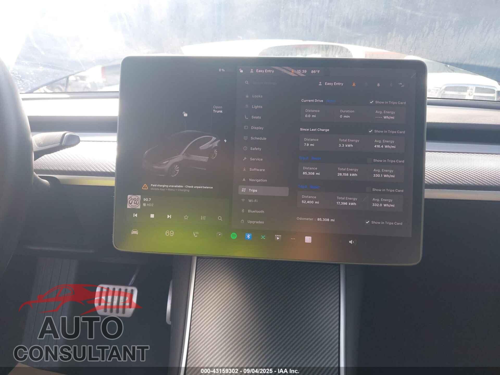 TESLA MODEL 3 2019 - 5YJ3E1EB3KF213978