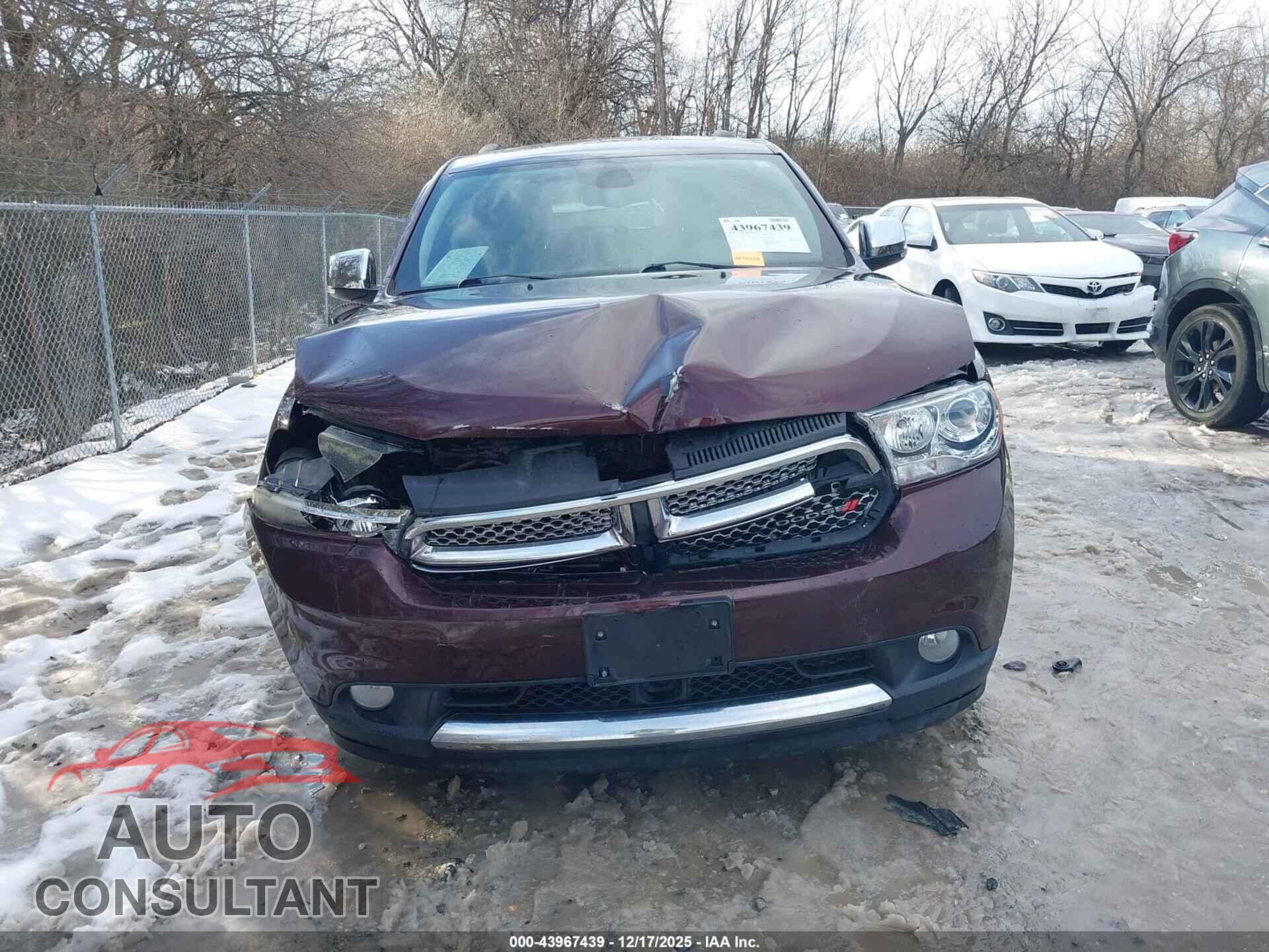 DODGE DURANGO 2012 - 1C4RDJEG5CC336544