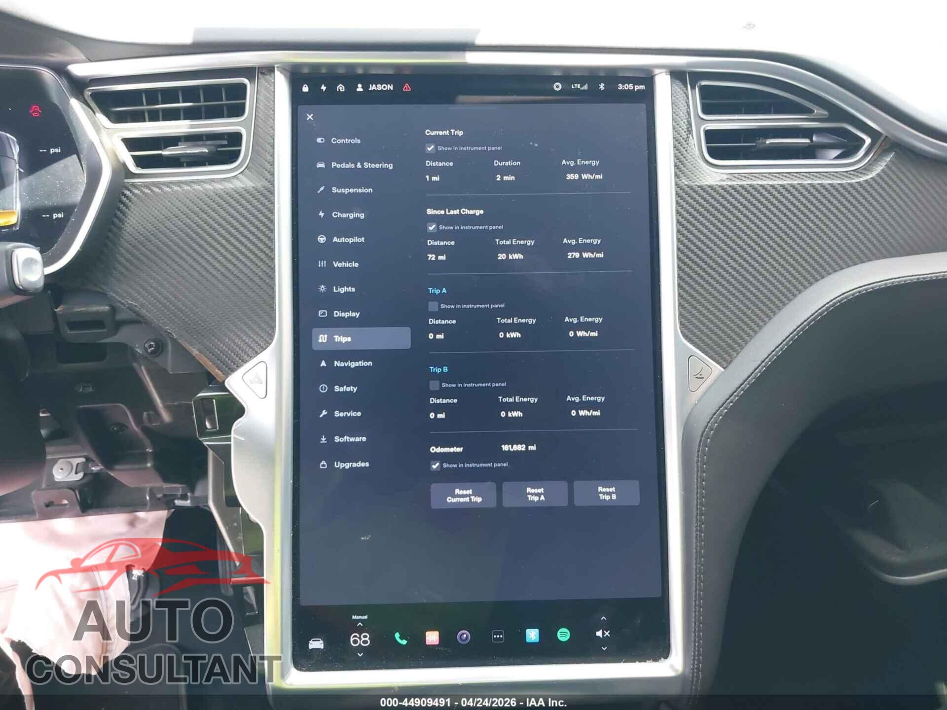 TESLA MODEL S 2017 - 5YJSA1E16HF215277